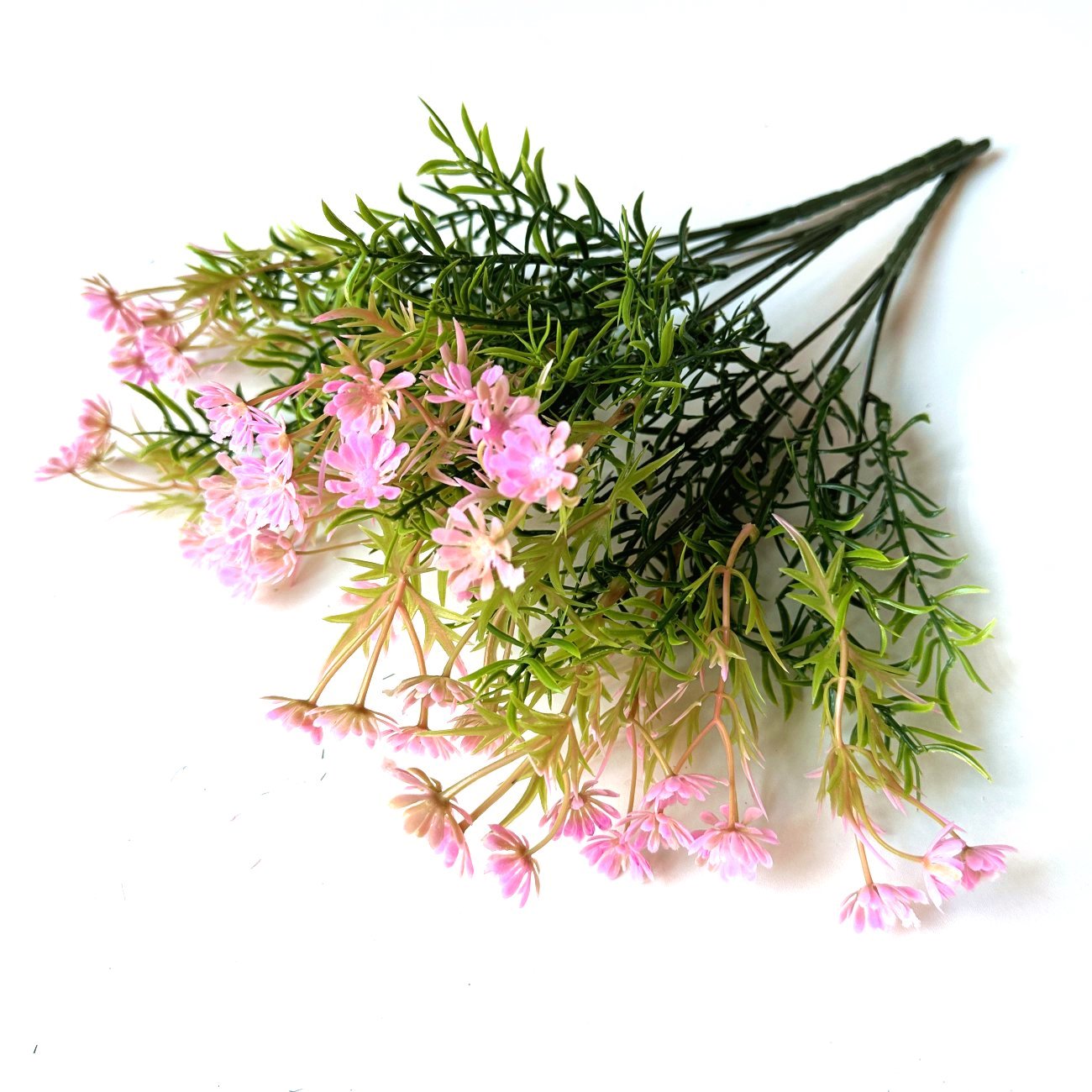 Artificial Phlox Bush - Light Pink Flowers