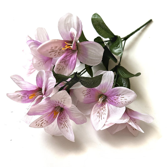 Artificial Alstroemeria Plant - Light Pink Flowers