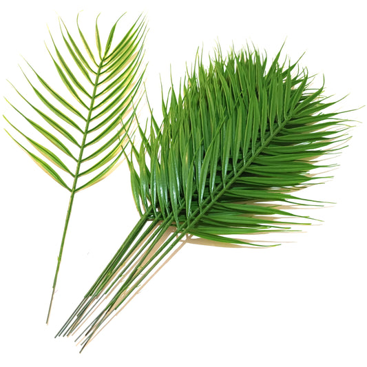 Pack of 12 Artificial Palm Leaves 44cm
