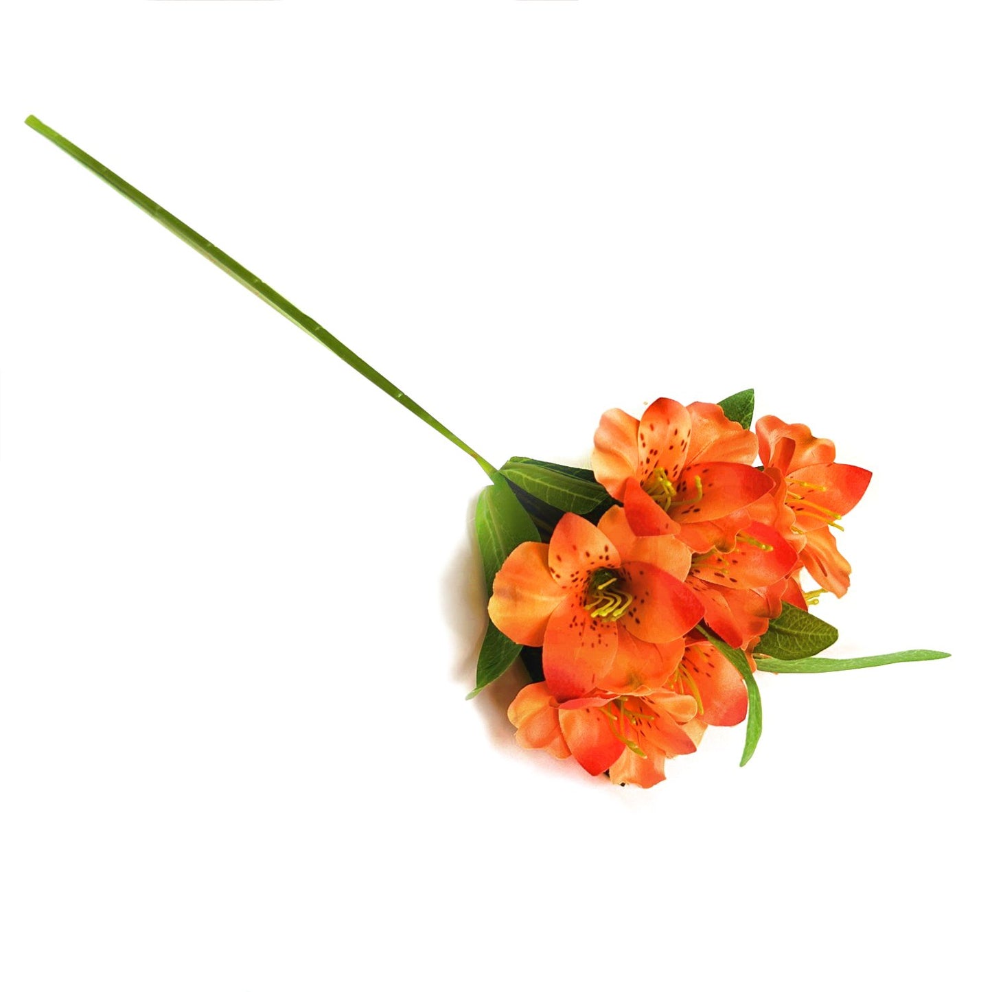 Artificial Alstroemeria Flower Spray Orange 47cm