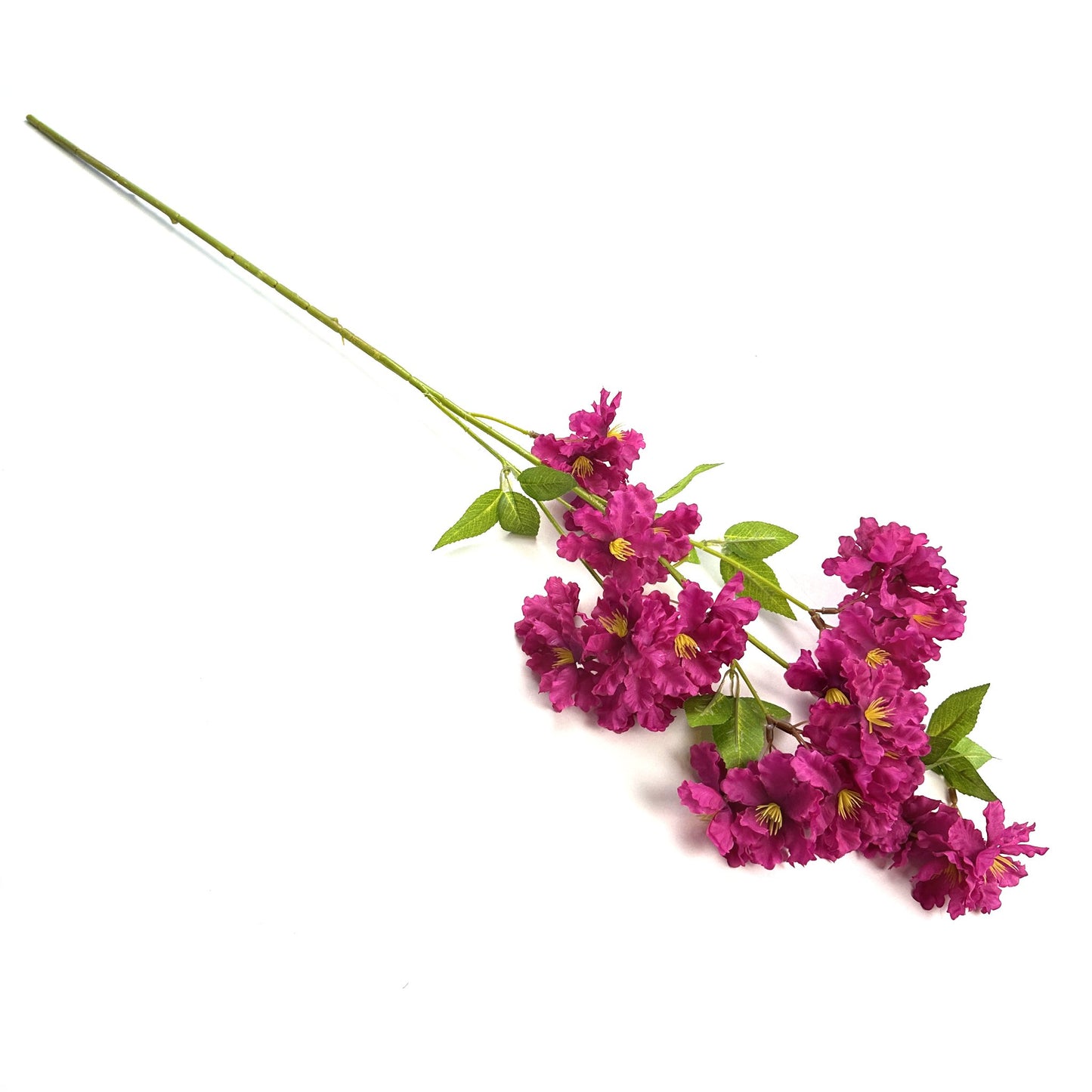 Artificial Apple Blossom Tree Branch Spray Flowers 87cm - Dark Pink