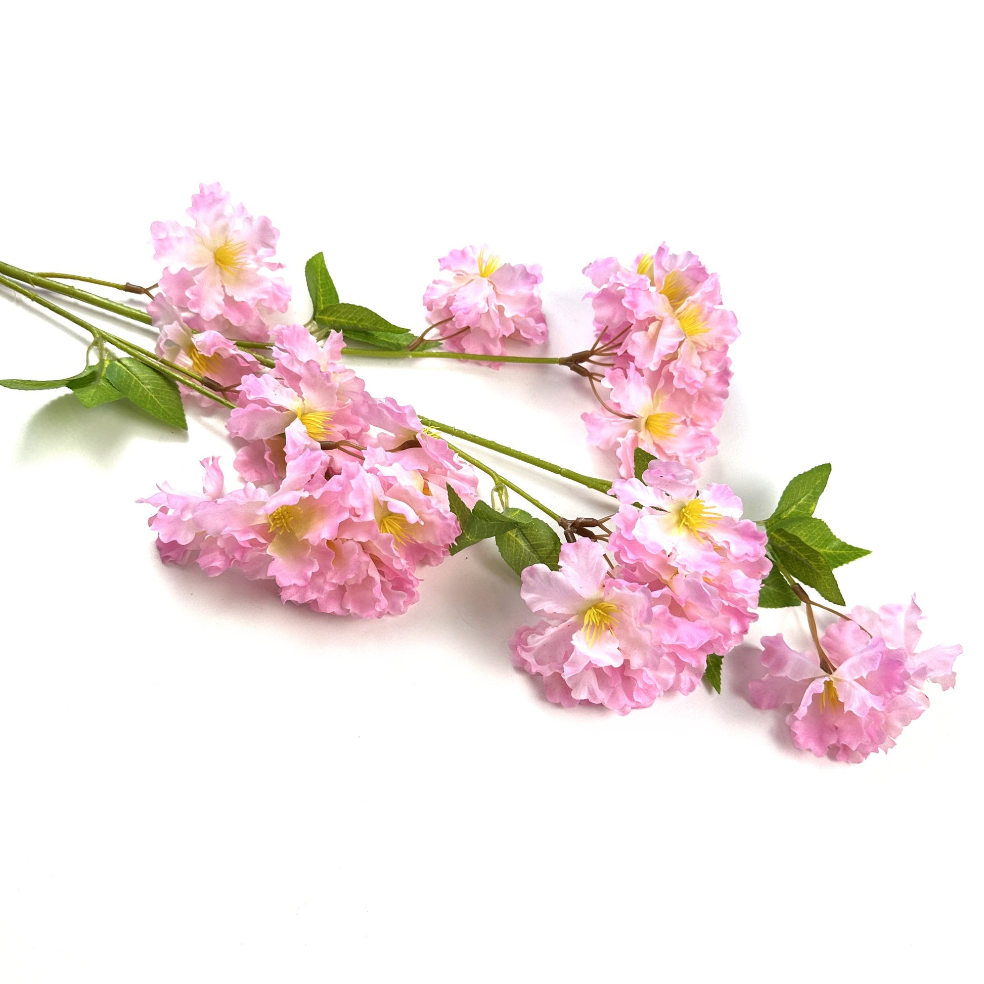 Artificial Apple Blossom Branch With Light Pink Faux Flowers