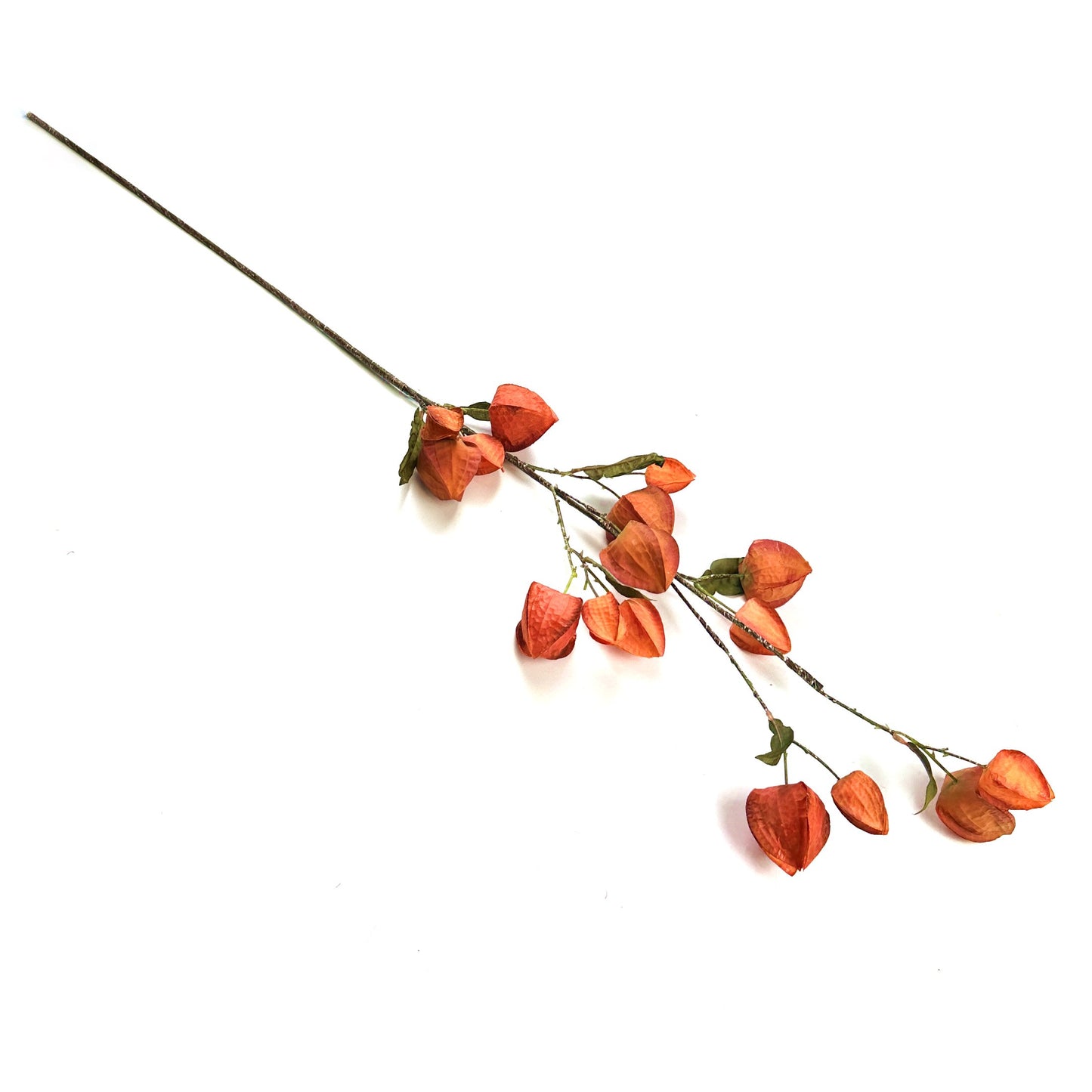 Artificial Chinese Lantern Plant Stem Spray 105cm - Physalis