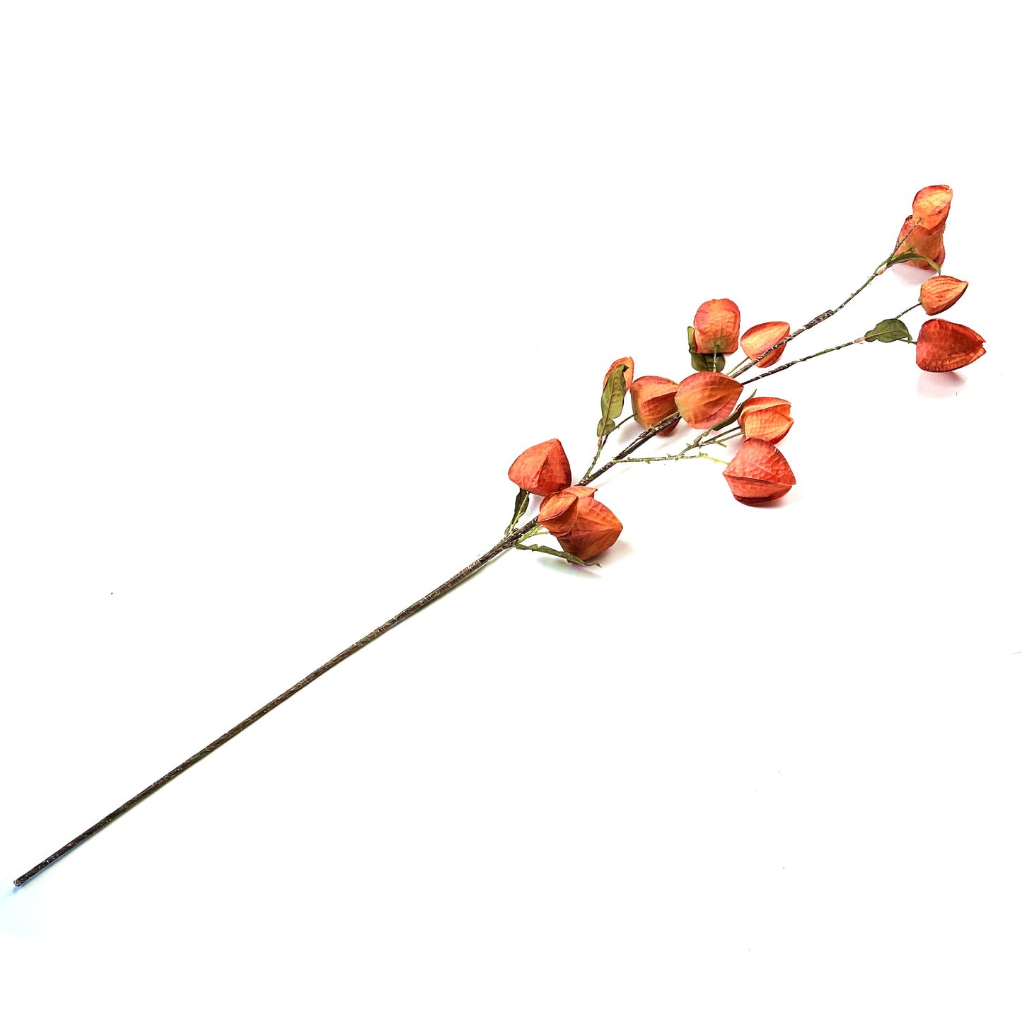 Artificial Chinese Lantern Plant Stem Spray 105cm - Physalis