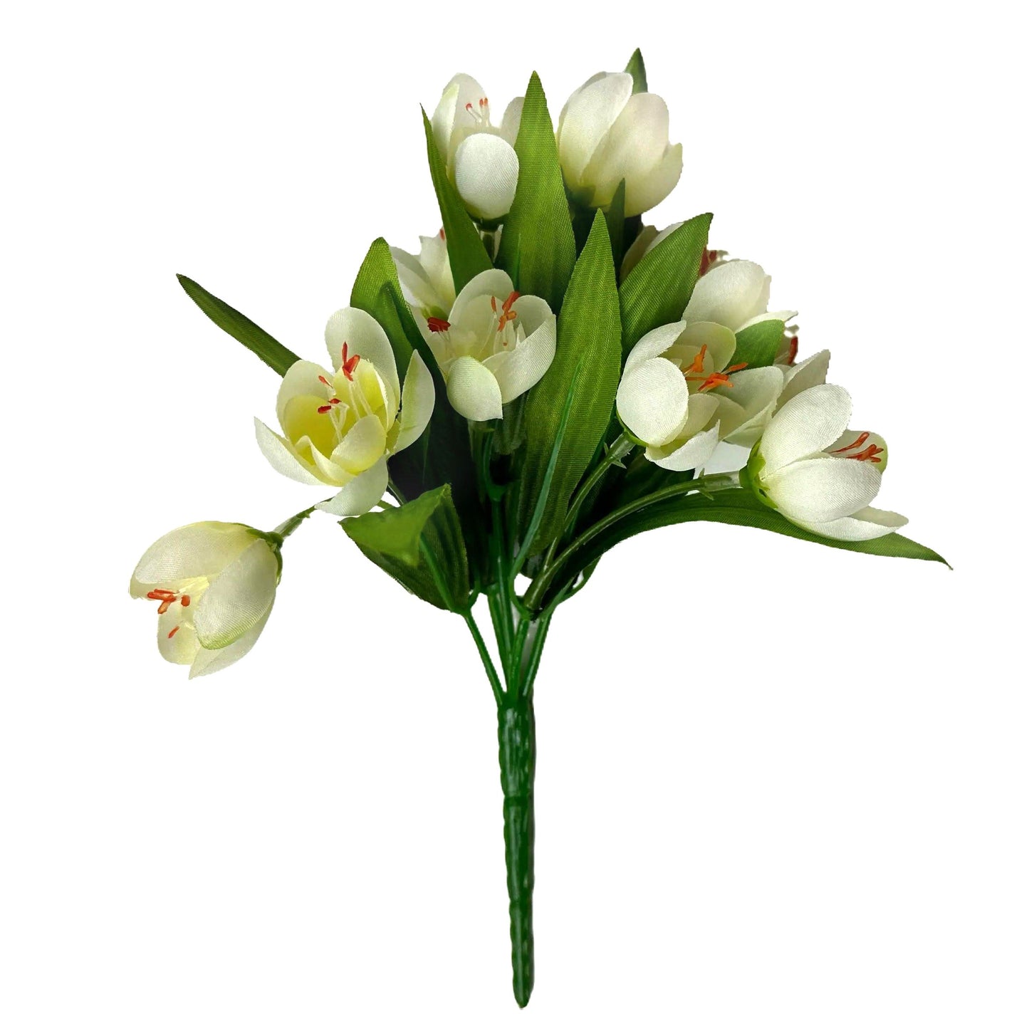 Artificial Crocus Bush 23cm - Cream