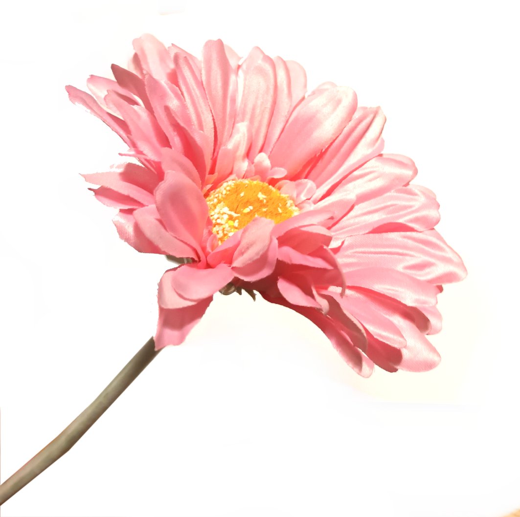 Artificial Light Pink Gerbera Flower Stem - 55cm