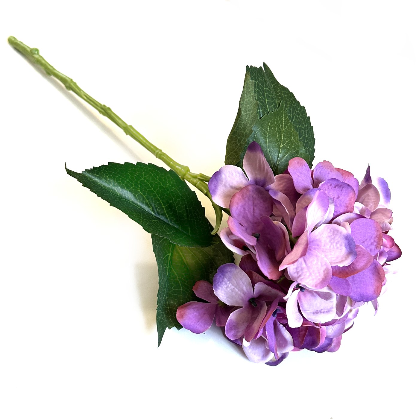 Large Artificial Hydrangea Flower Stem Purple 51cm