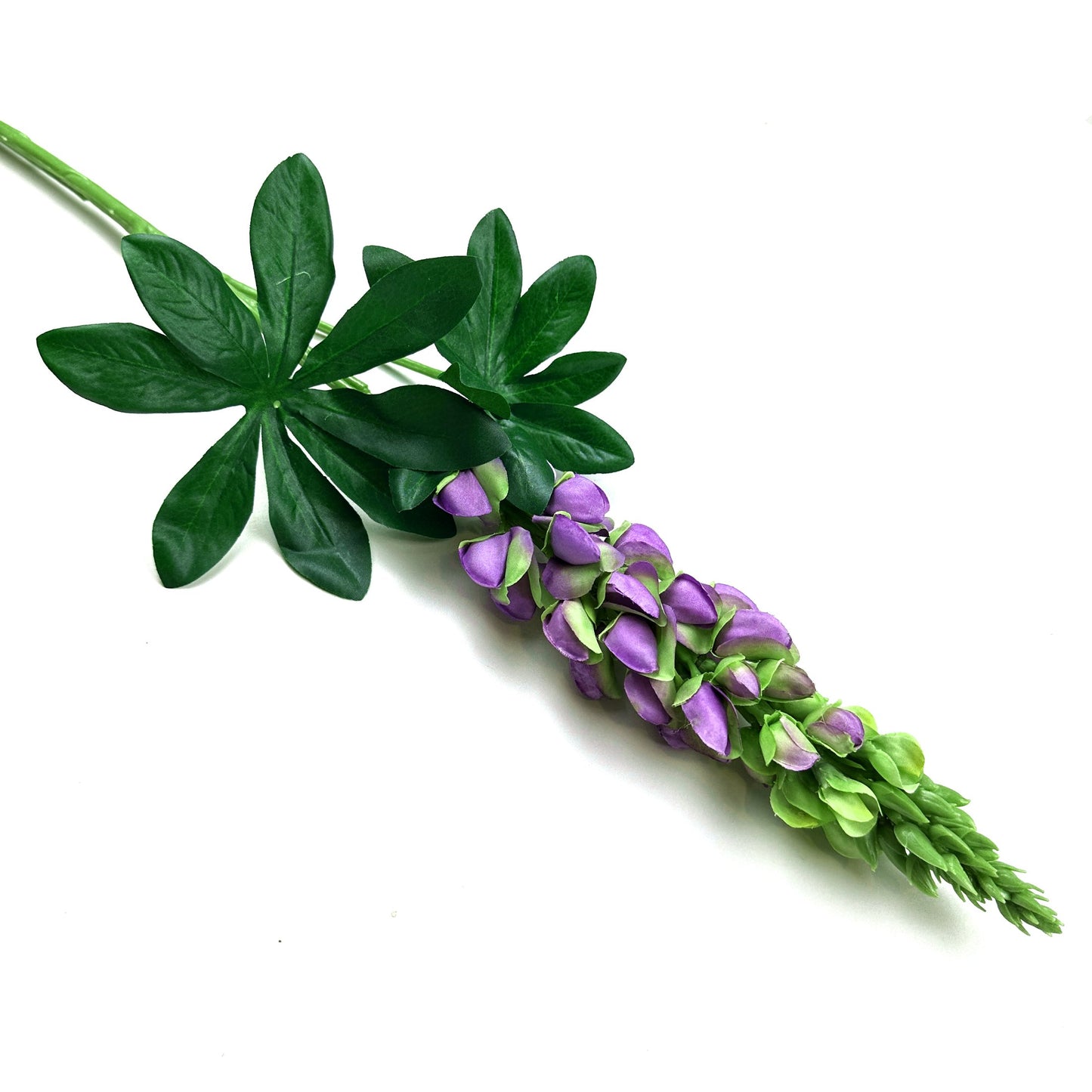 Artificial Lupin Stem With Lilac Faux Flowers