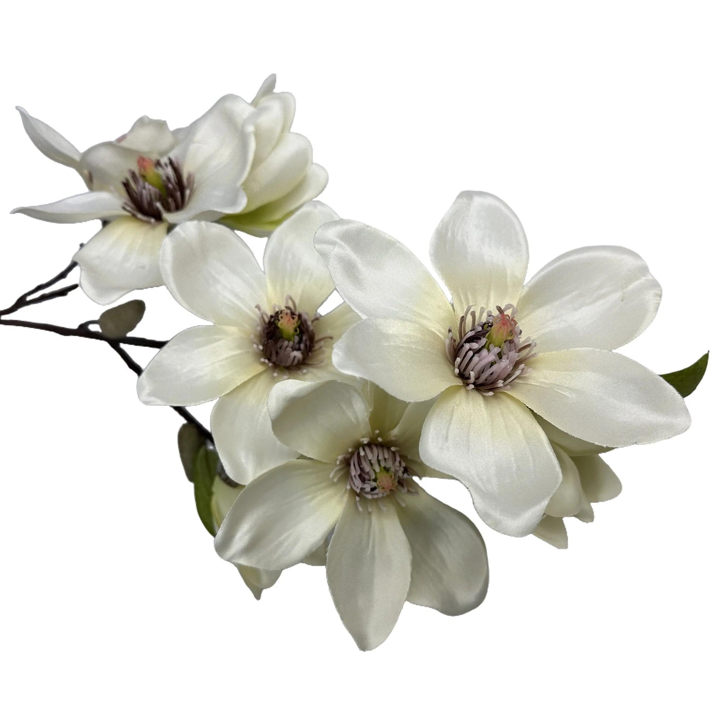 Artificial Magnolia Branch With Cream Flowers 80cm