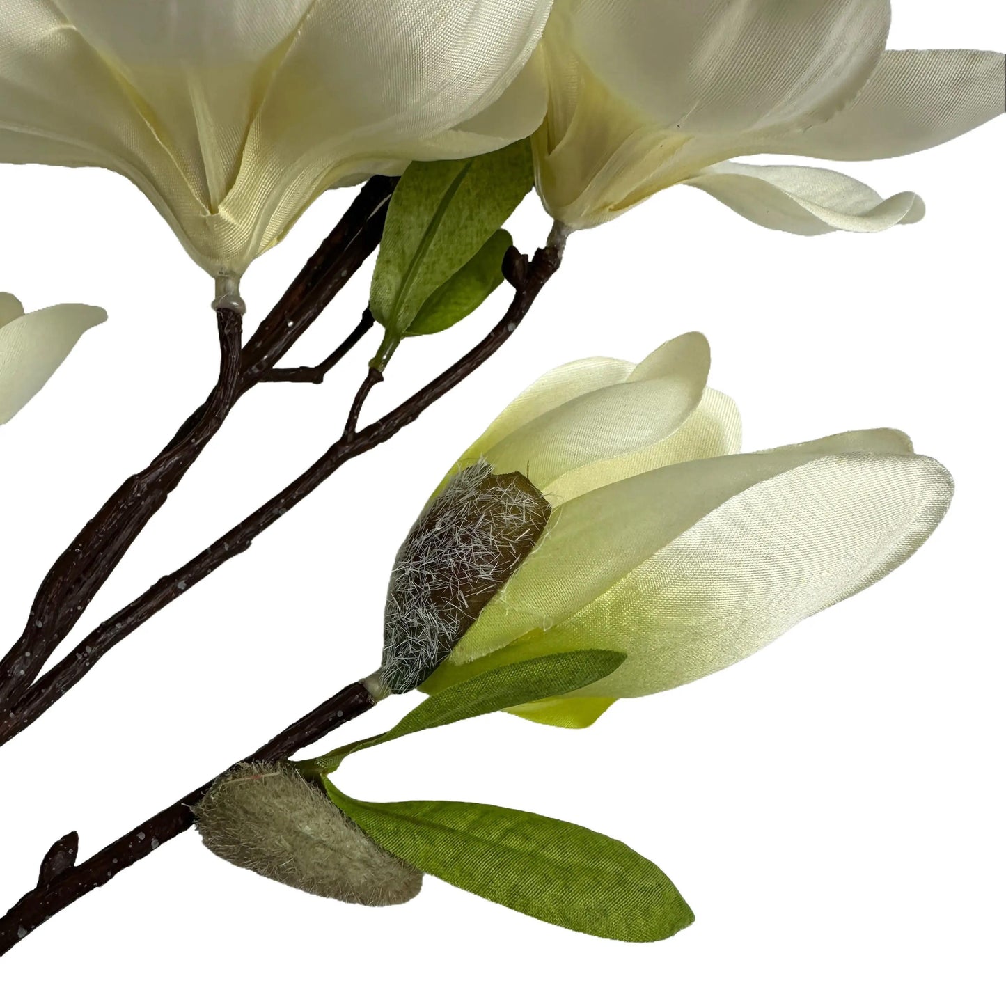 Artificial Magnolia Branch With Cream Flowers 80cm