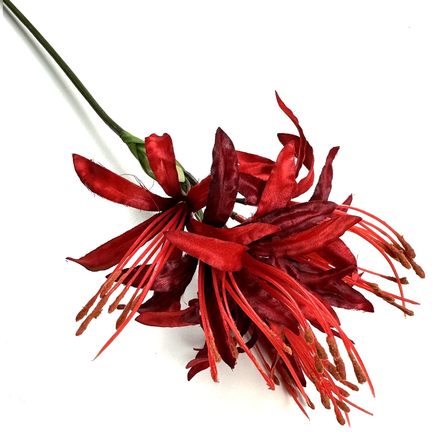 Artificial Nerine Flower Stem 70cm - Red