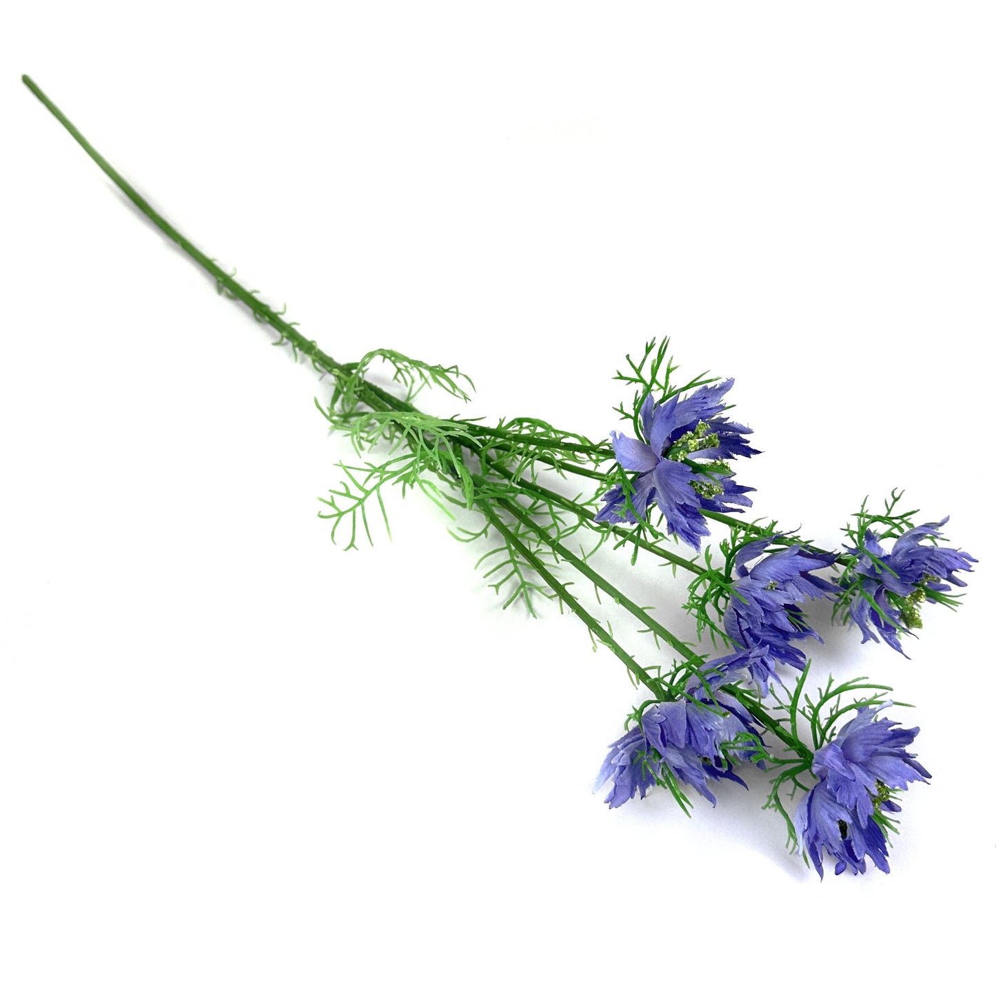 Artificial Nigella Flower Stem 57cm - Blue