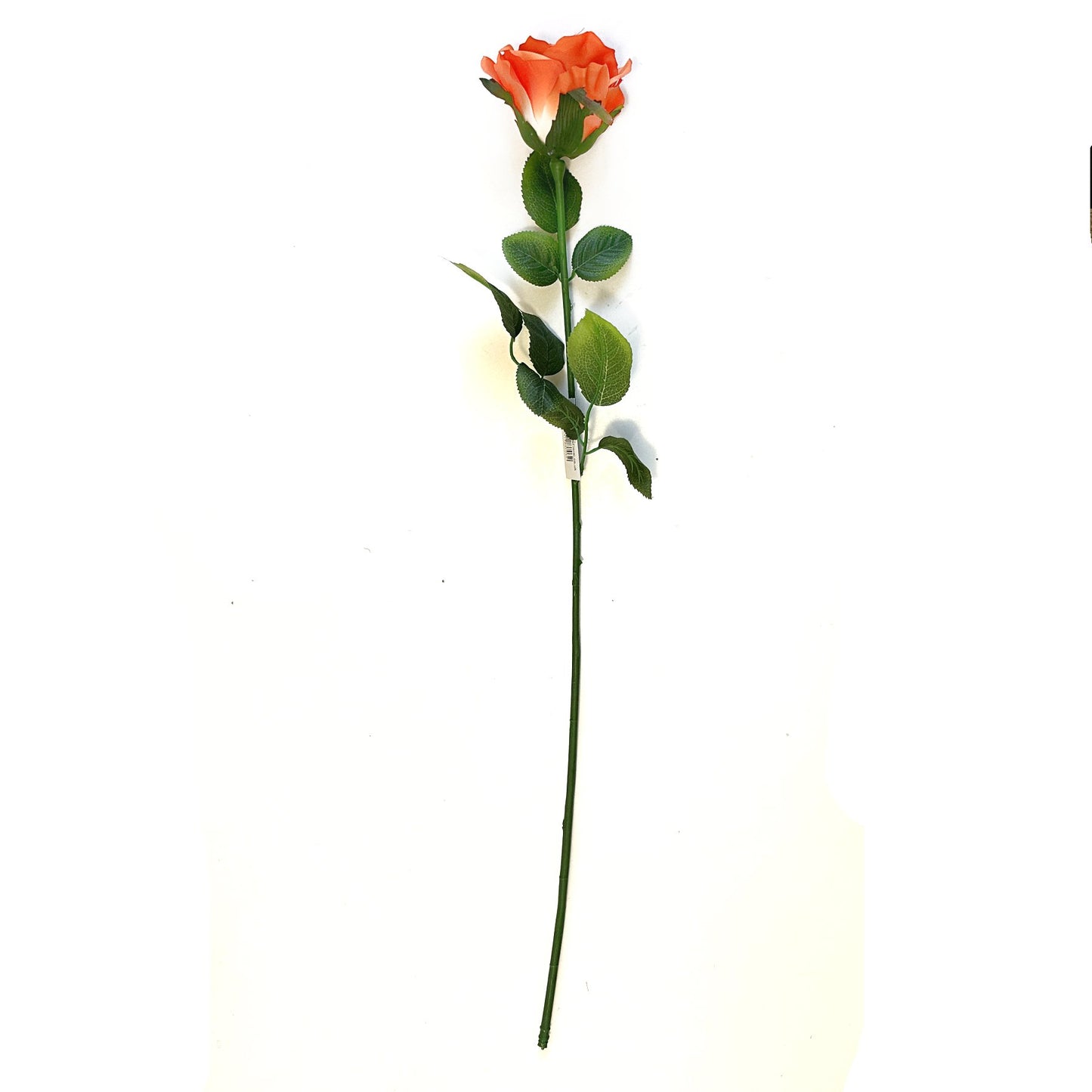 Artificial Elegance Rose Flower Stem Orange 68cm