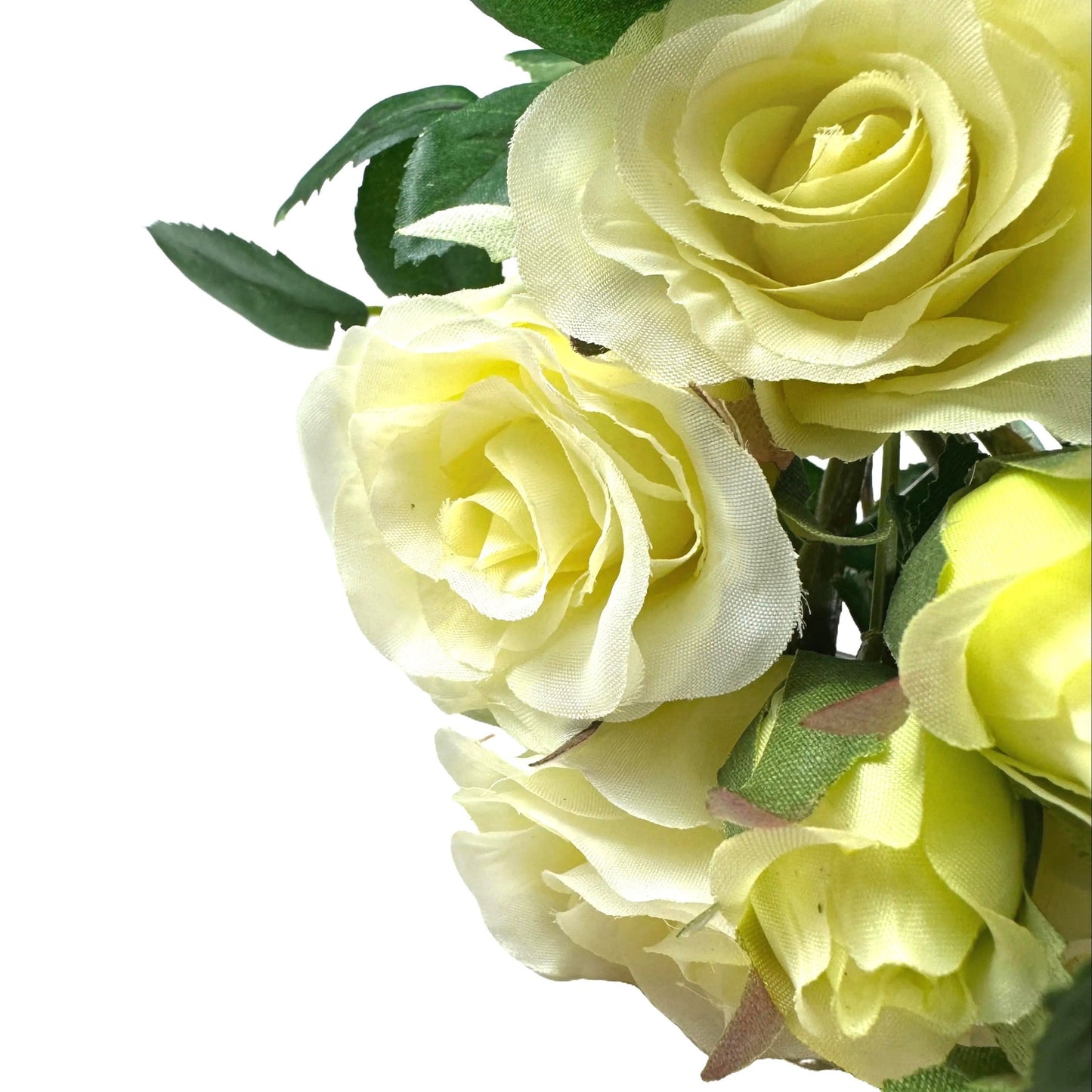 Artificial Rose Bundle 25cm - Cream