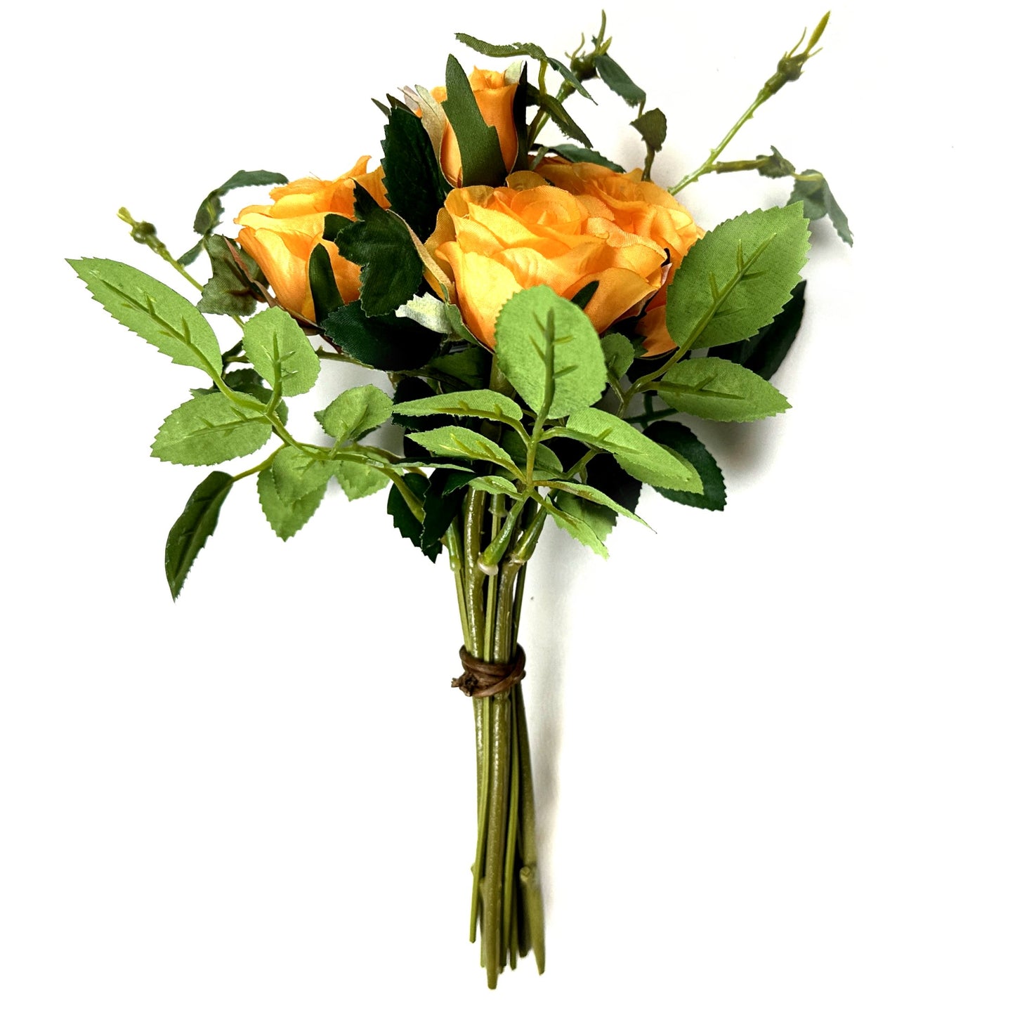 Artificial Rose Bundle 25cm - Orange