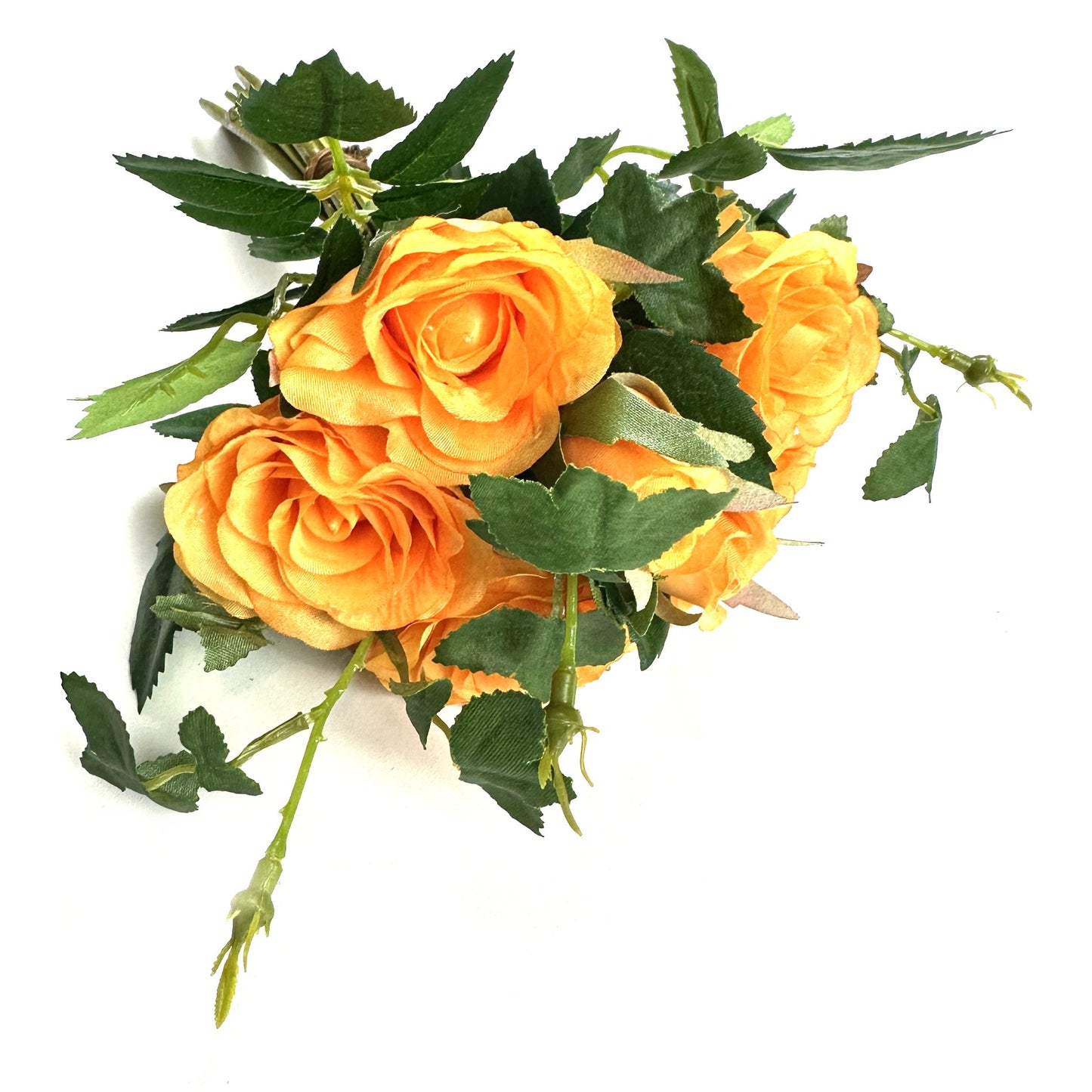 Artificial Rose Bundle 25cm - Orange