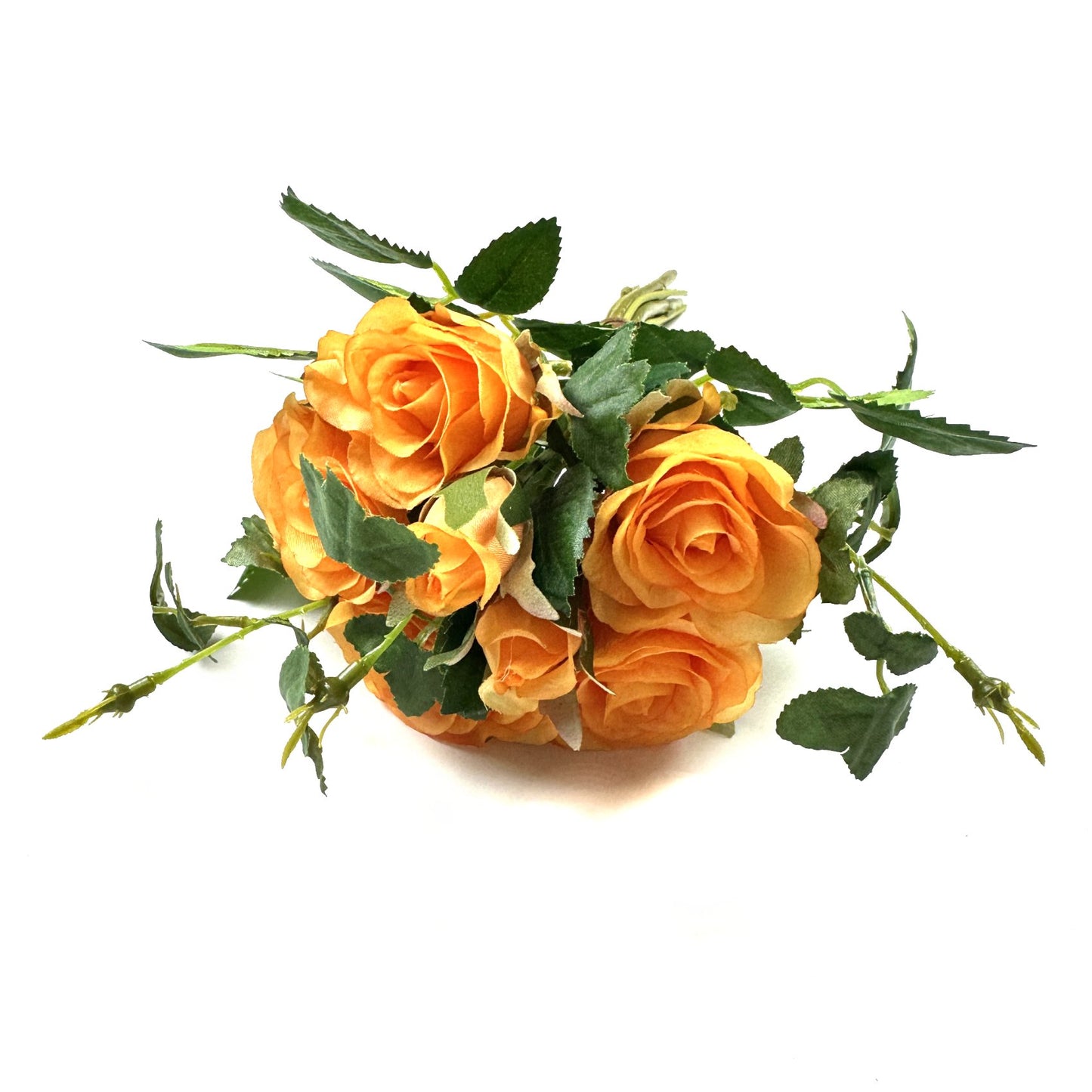 Artificial Rose Bundle 25cm - Orange