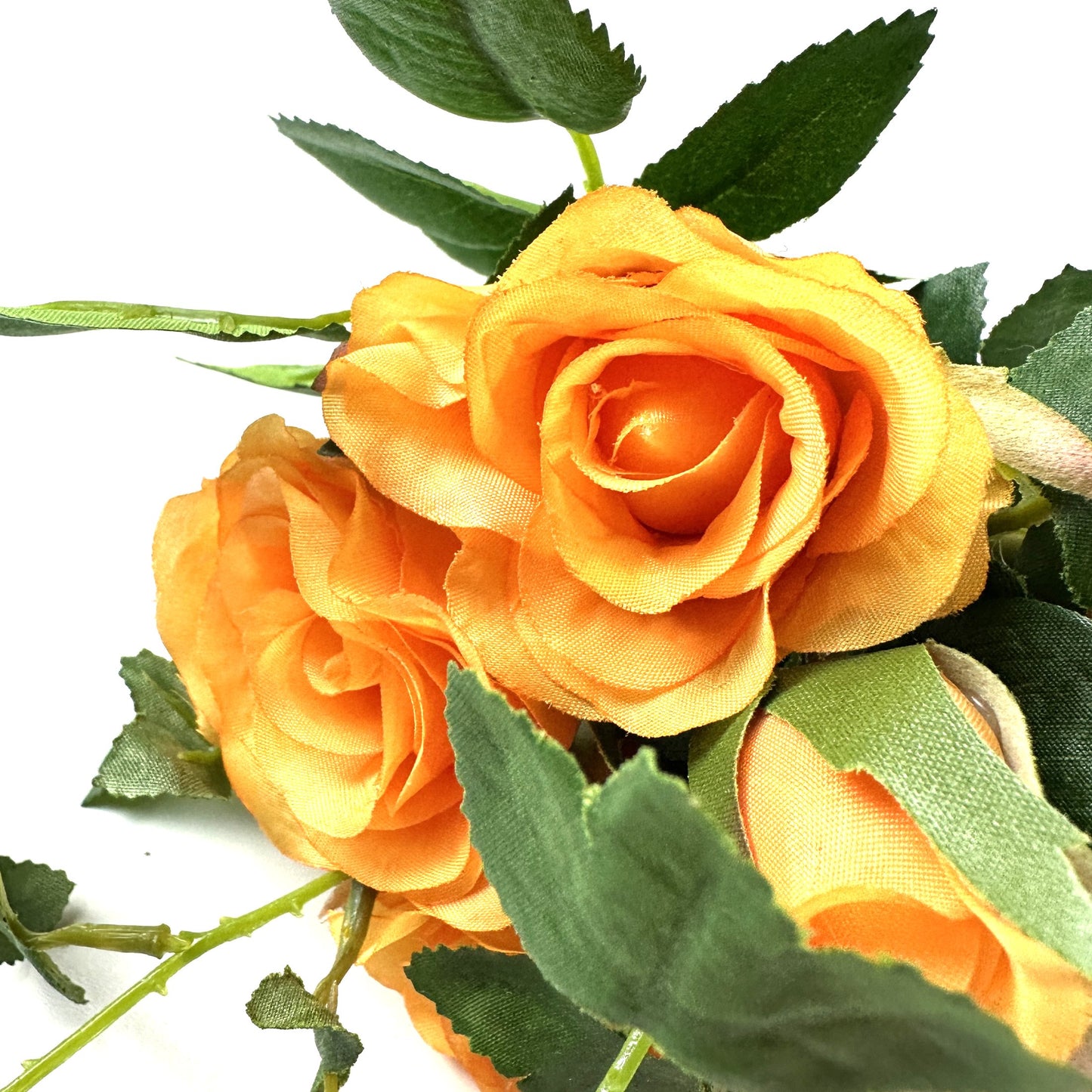 Artificial Rose Bundle 25cm - Orange