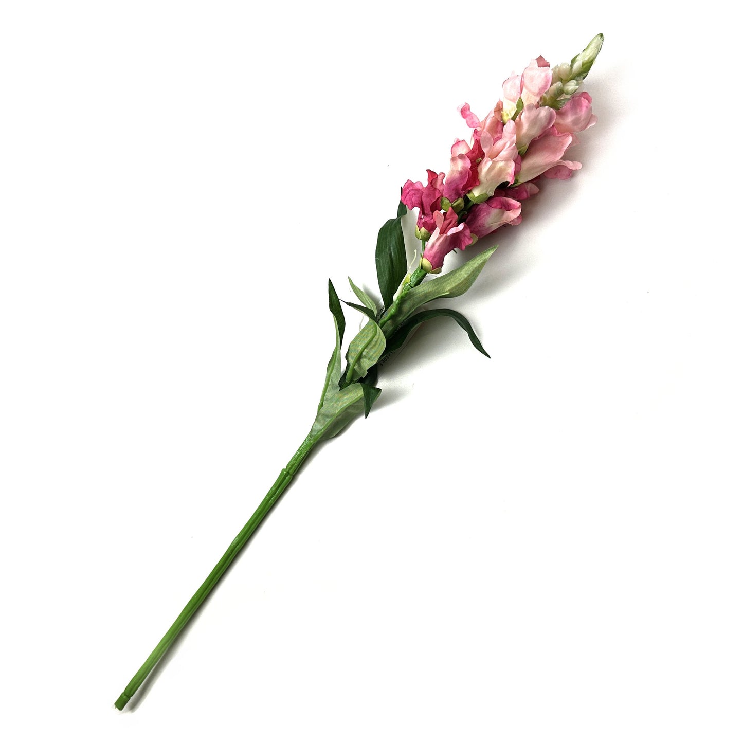 Artificial Snapdragon Stem With Pink Faux Flowers