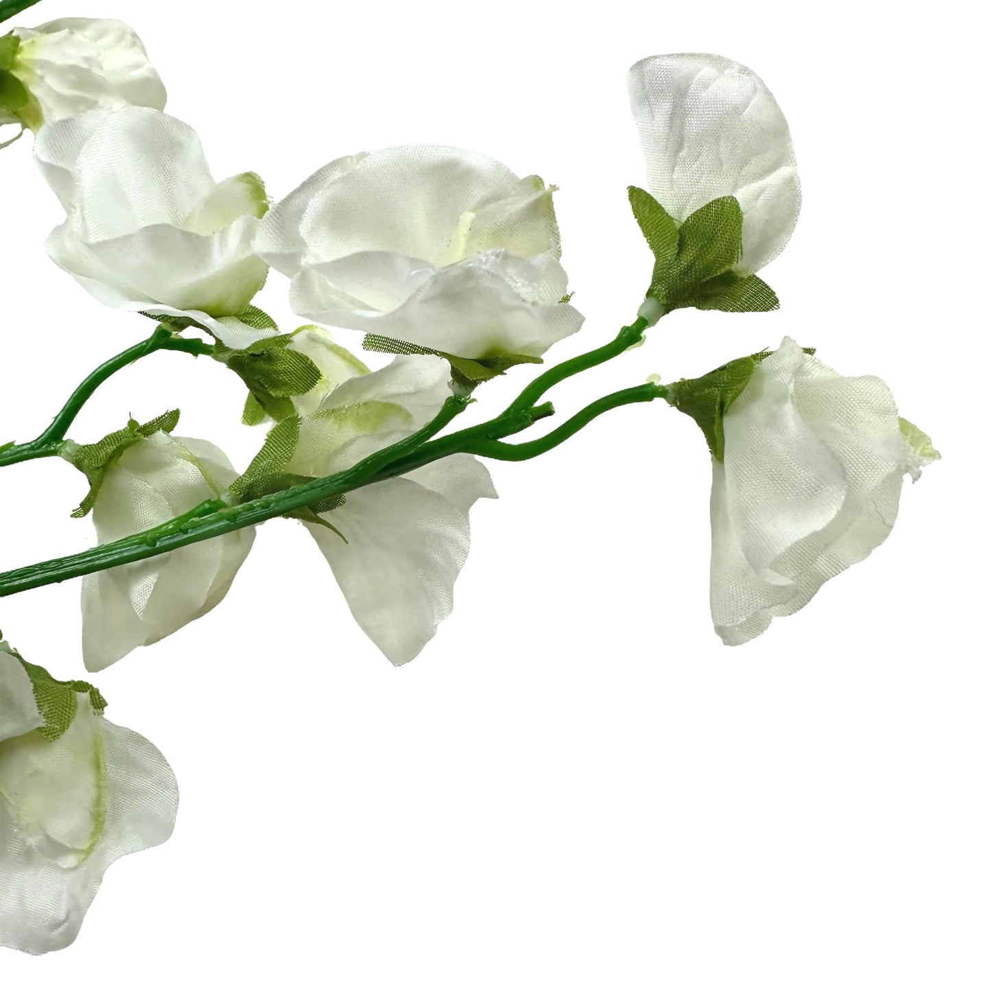 Artificial Sweet Pea Flower Spray 48cm - Cream