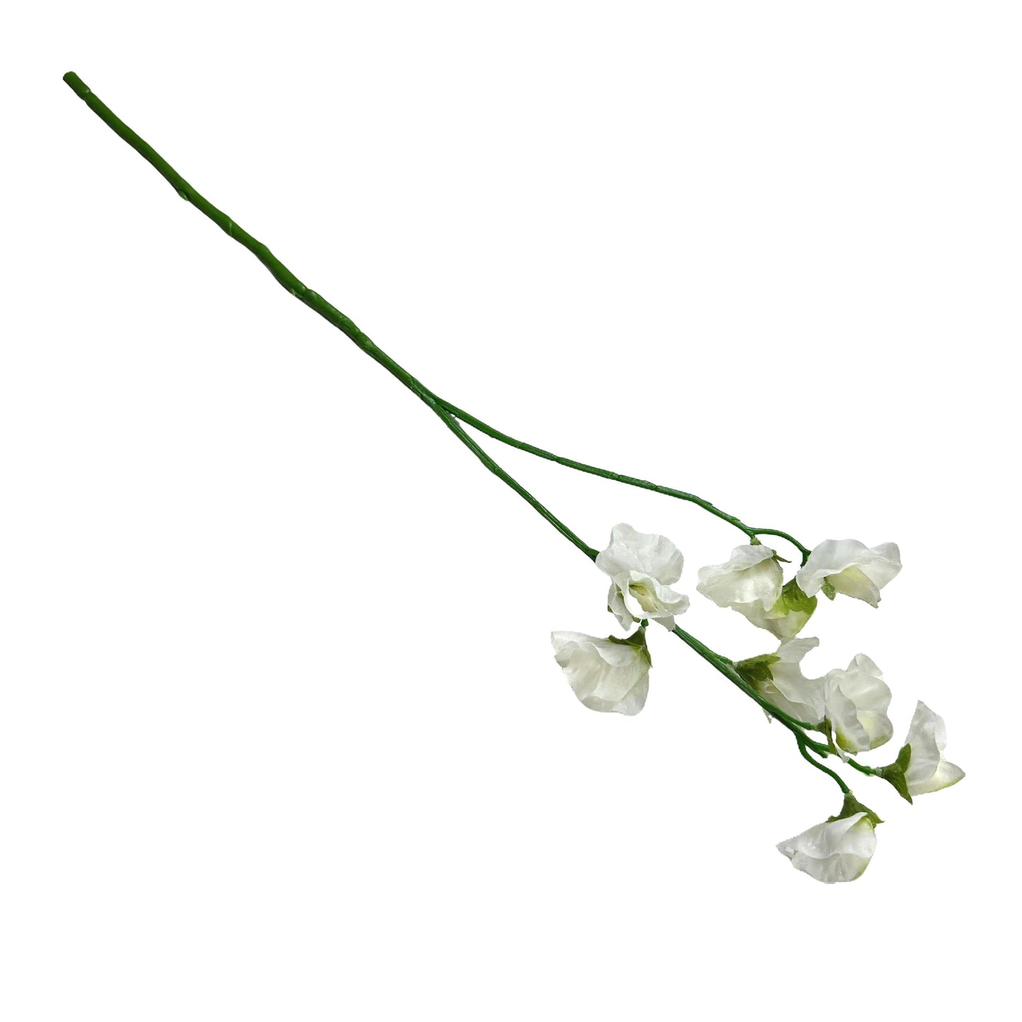 Artificial Sweet Pea Flower Spray 48cm - Cream