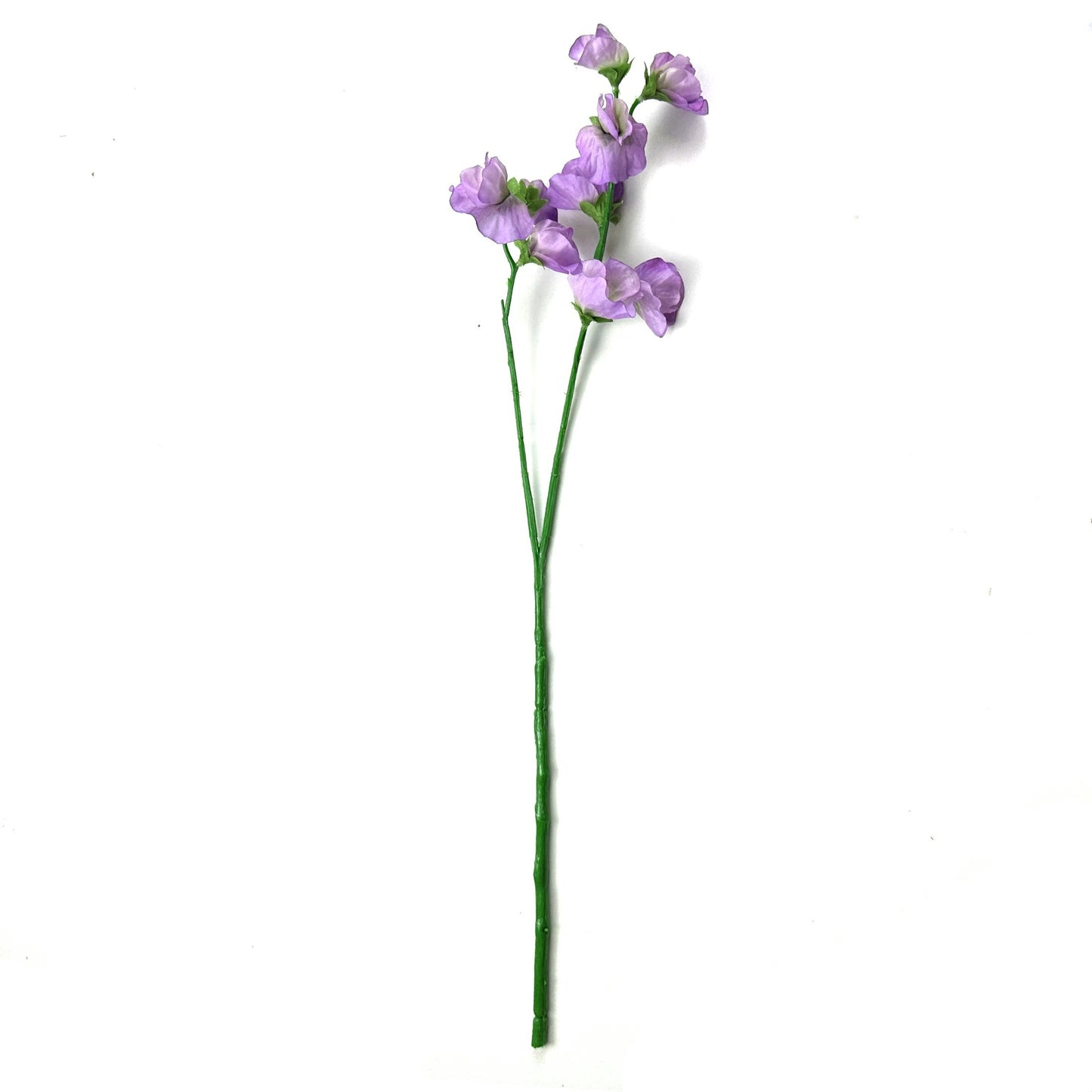 Artificial Sweet Pea Stem With Lilac Faux Flowers