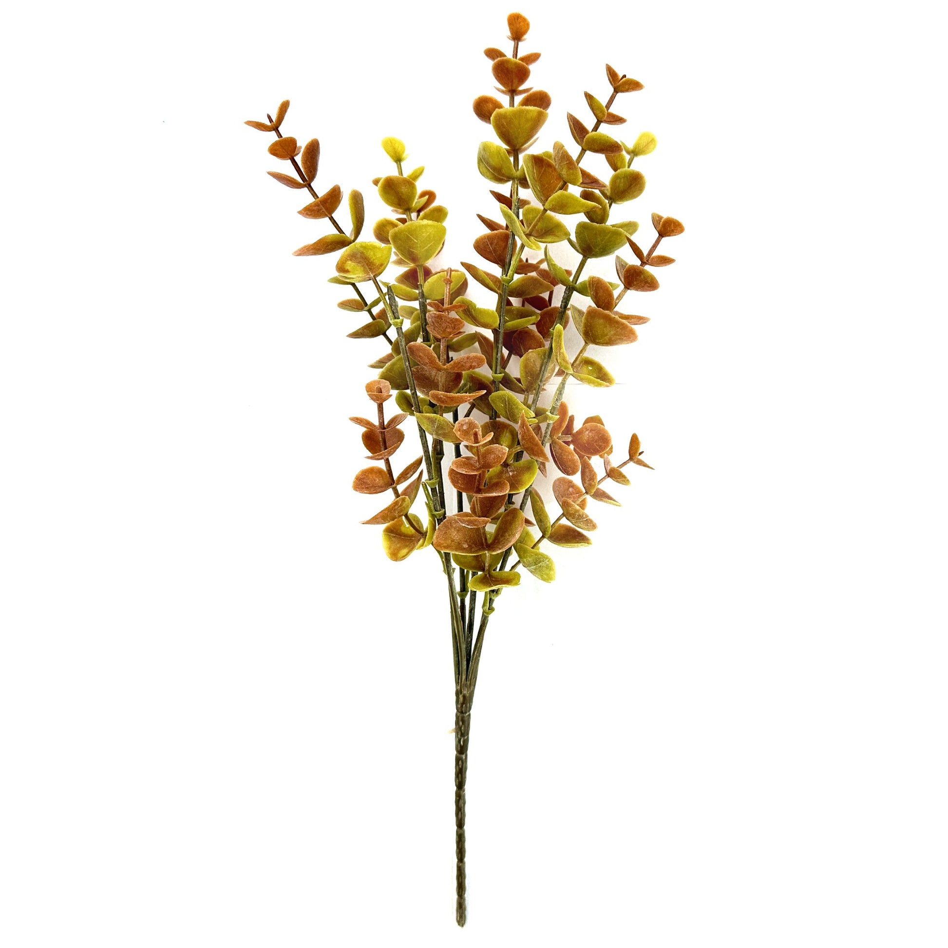 Artificial Brown Eucalyptus Bush With Faux Foliage