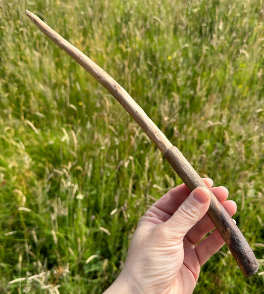 Hand Carved Natural Wooden Wand 39cm