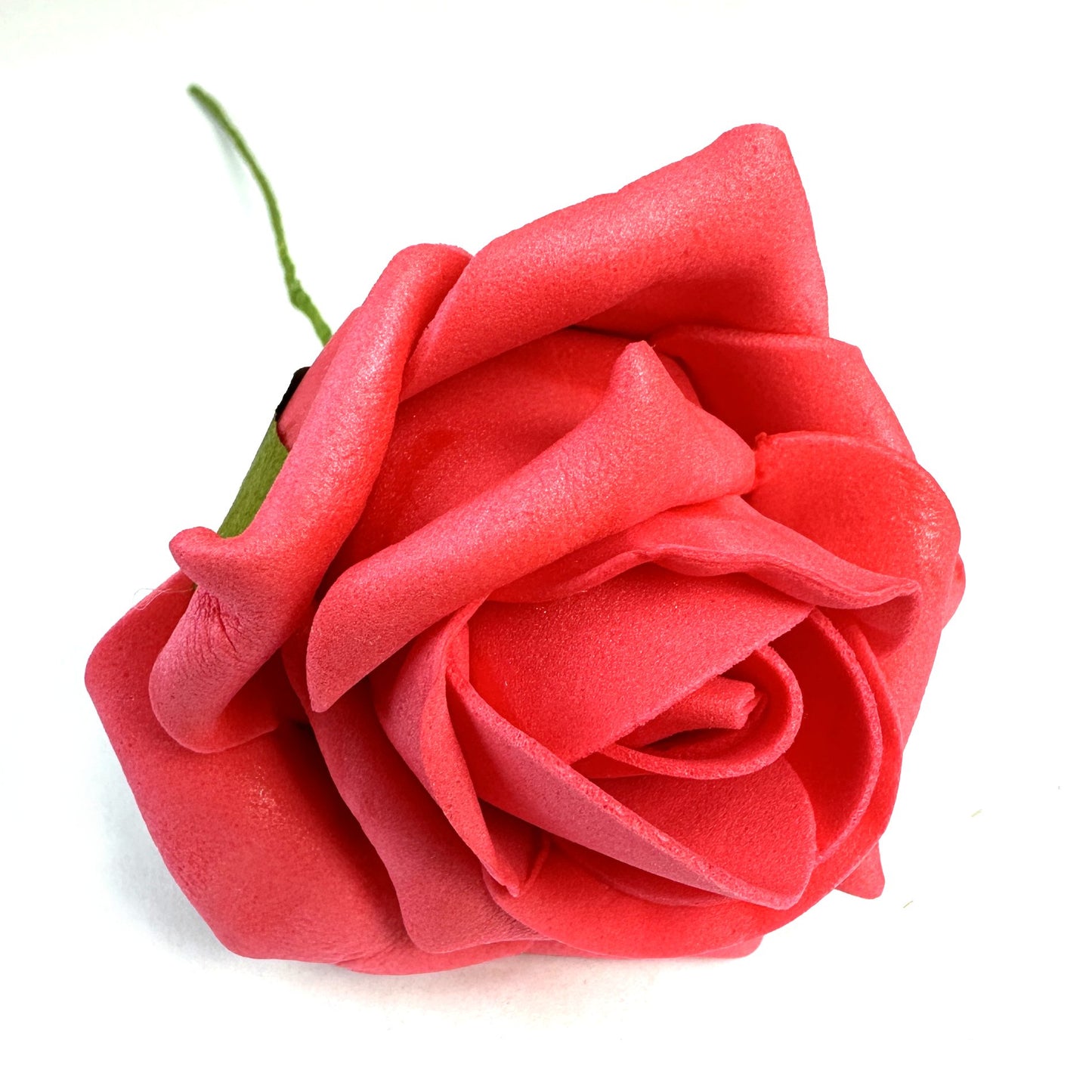 Artificial Foam Red Rose Flower Stem 24cm