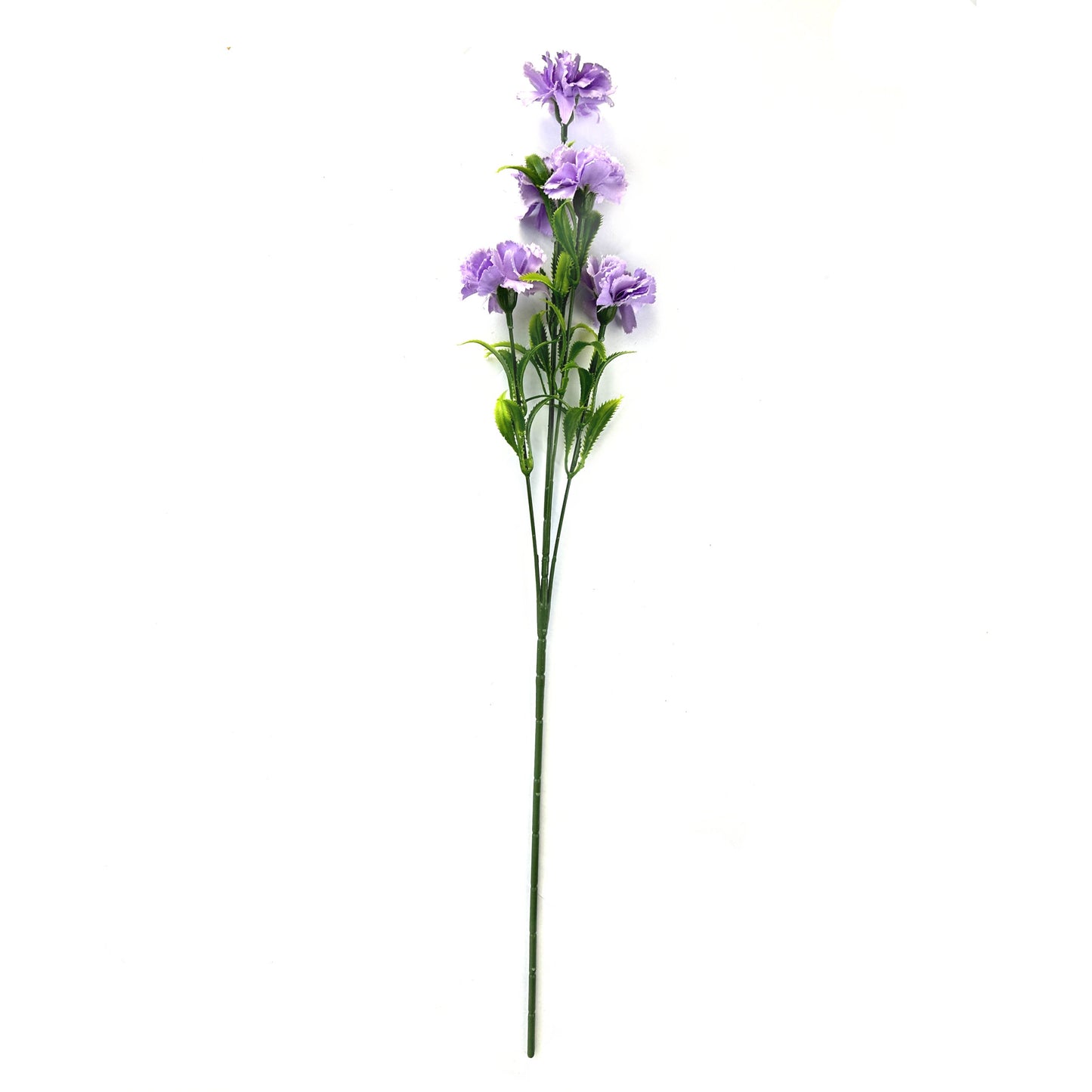 Artificial Carnation Flower Stem 58cm Purple