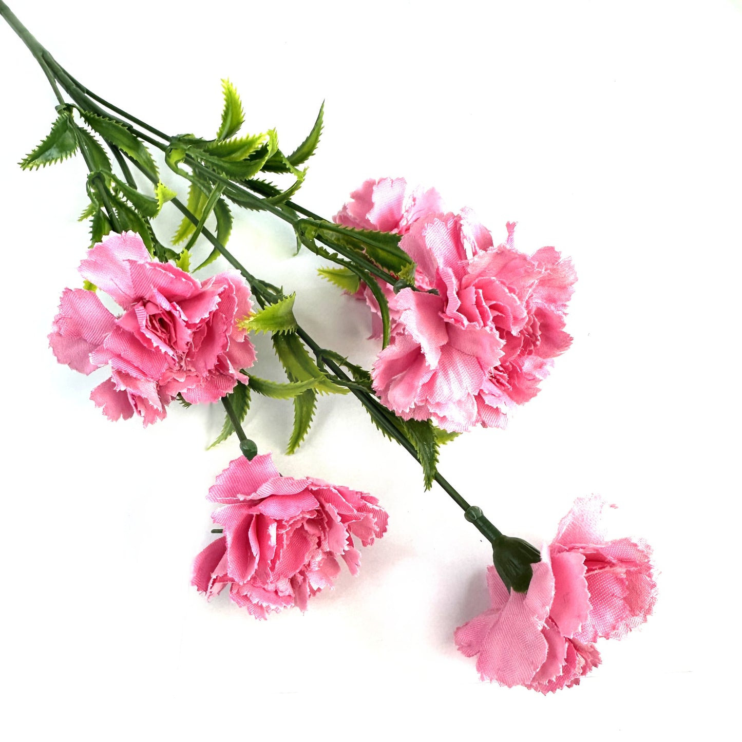 Artificial Carnation Flower Stem 58cm Pink