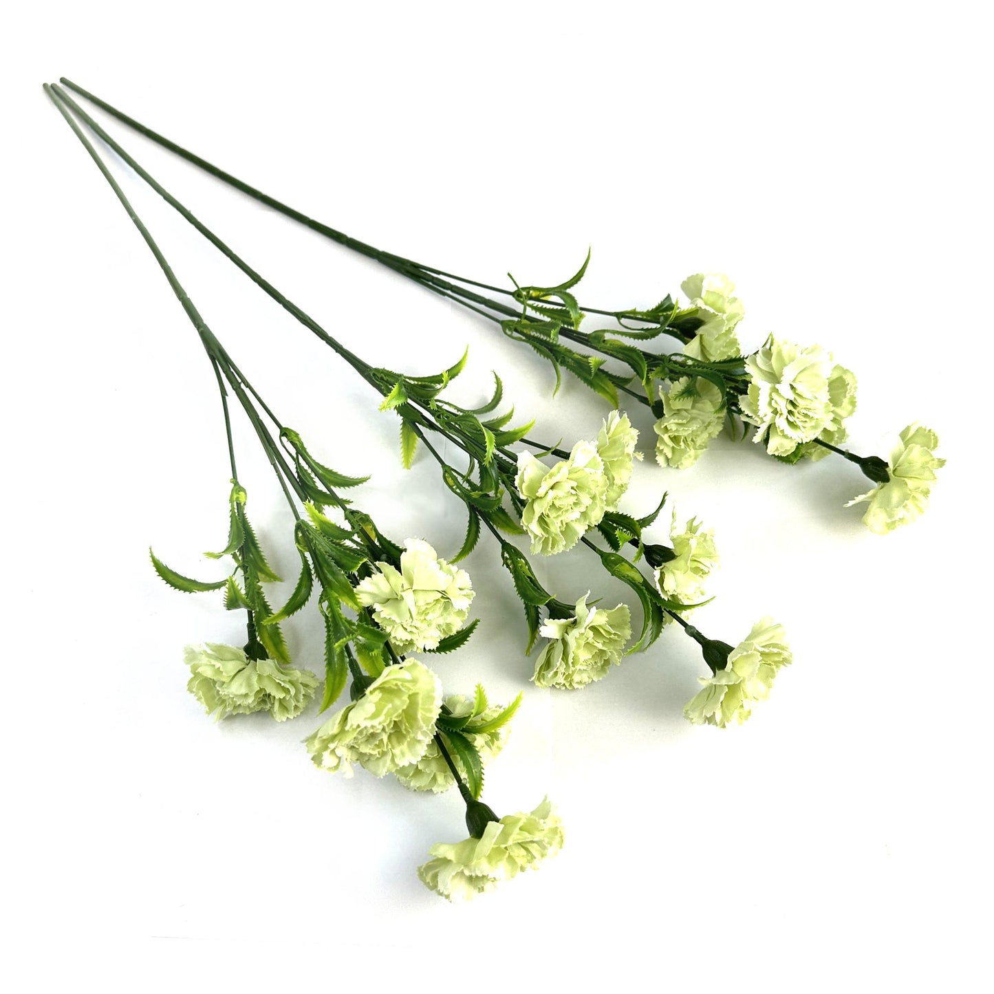 Artificial Carnation Flower Stem 58cm Lime Green