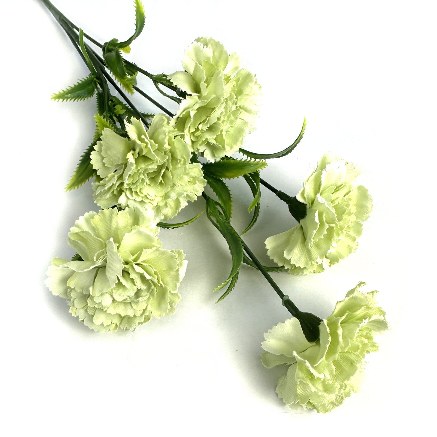 Artificial Carnation Flower Stem 58cm Lime Green