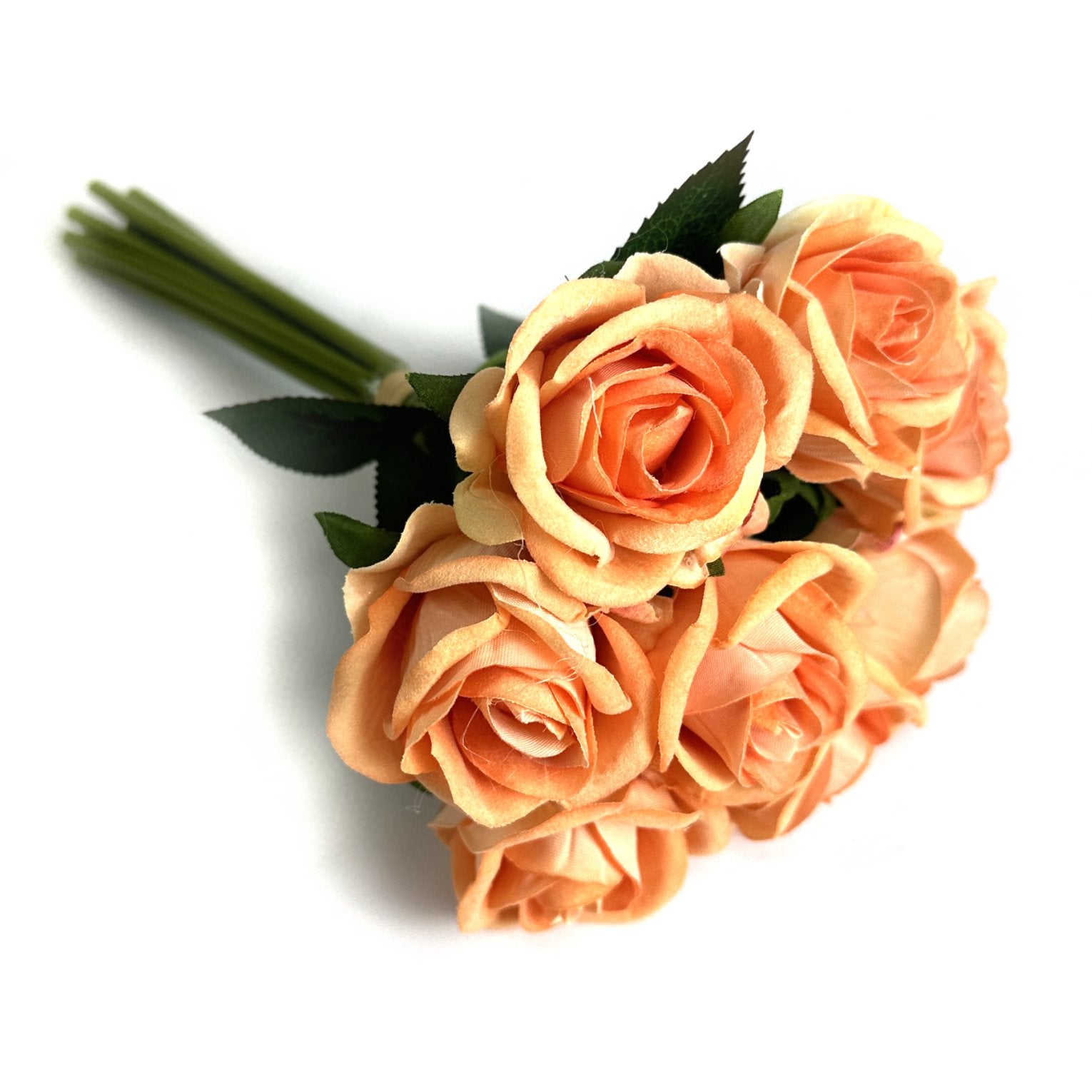 Artificial Rose Flower Bundle Bouquet Peach