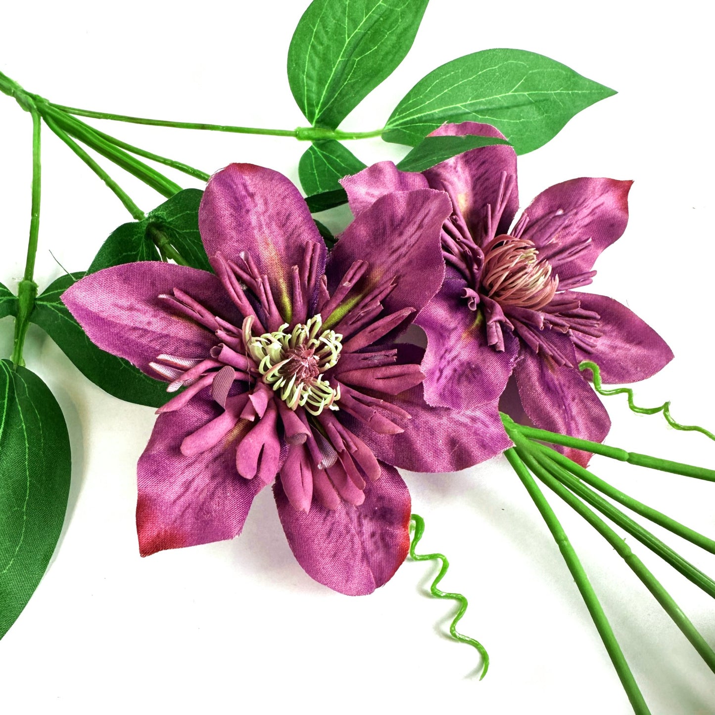 Artificial Clematis Purple Flower Stem 78cm