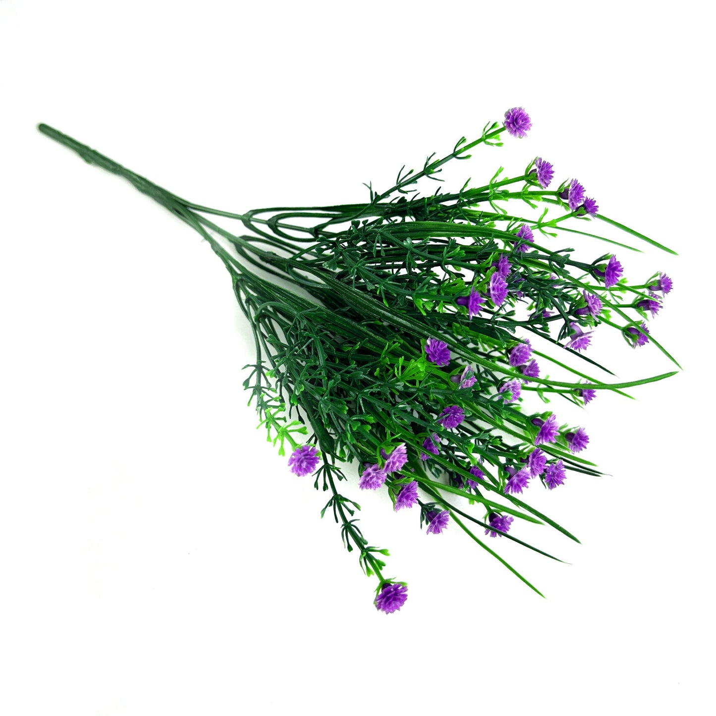 Artificial Gypsophila Bush 30cm with Purple Flowers