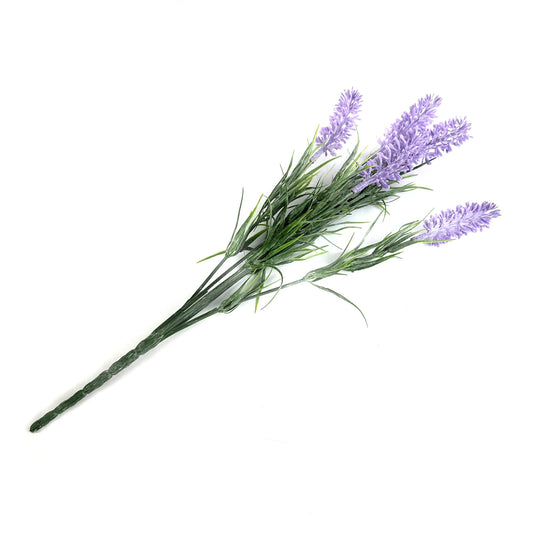 Artificial Lavender Flower Bush 34cm - Light Purple