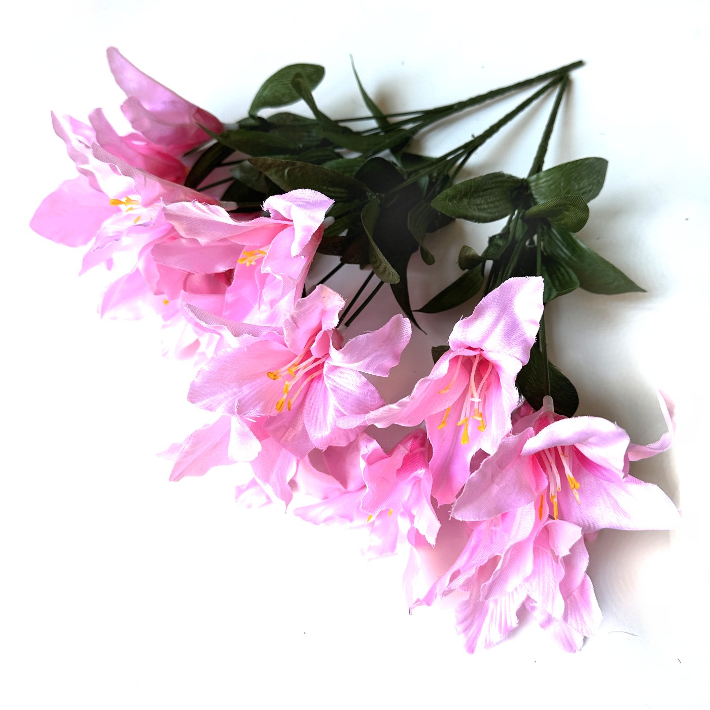 Artificial Daylily Bush - Pink Flowers