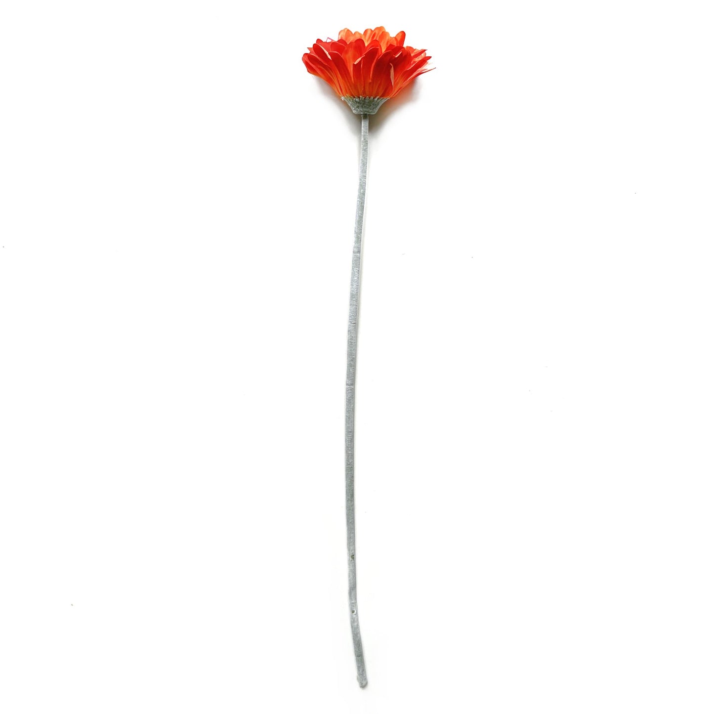 Artificial Gerbera Flower Stem - 55cm Orange