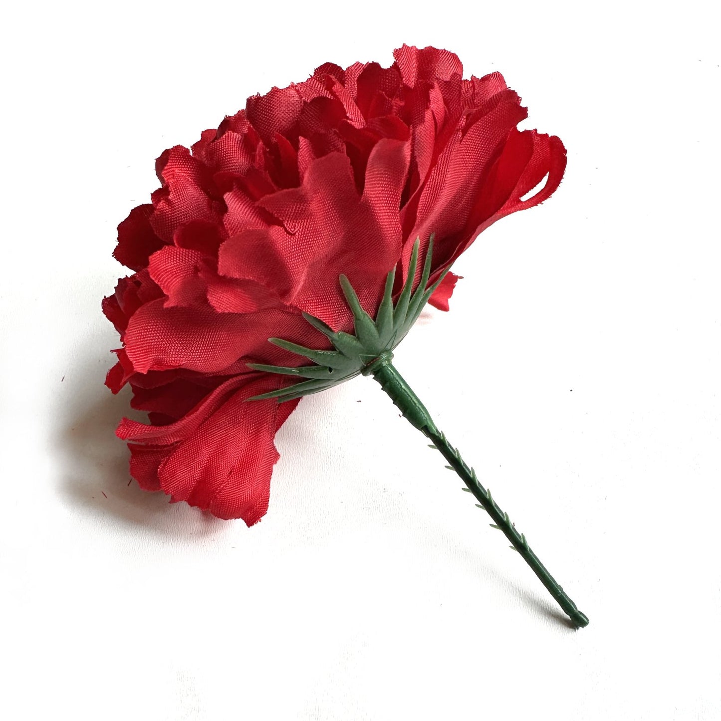 Pack of 10 Artificial Red Carnation Flower Picks