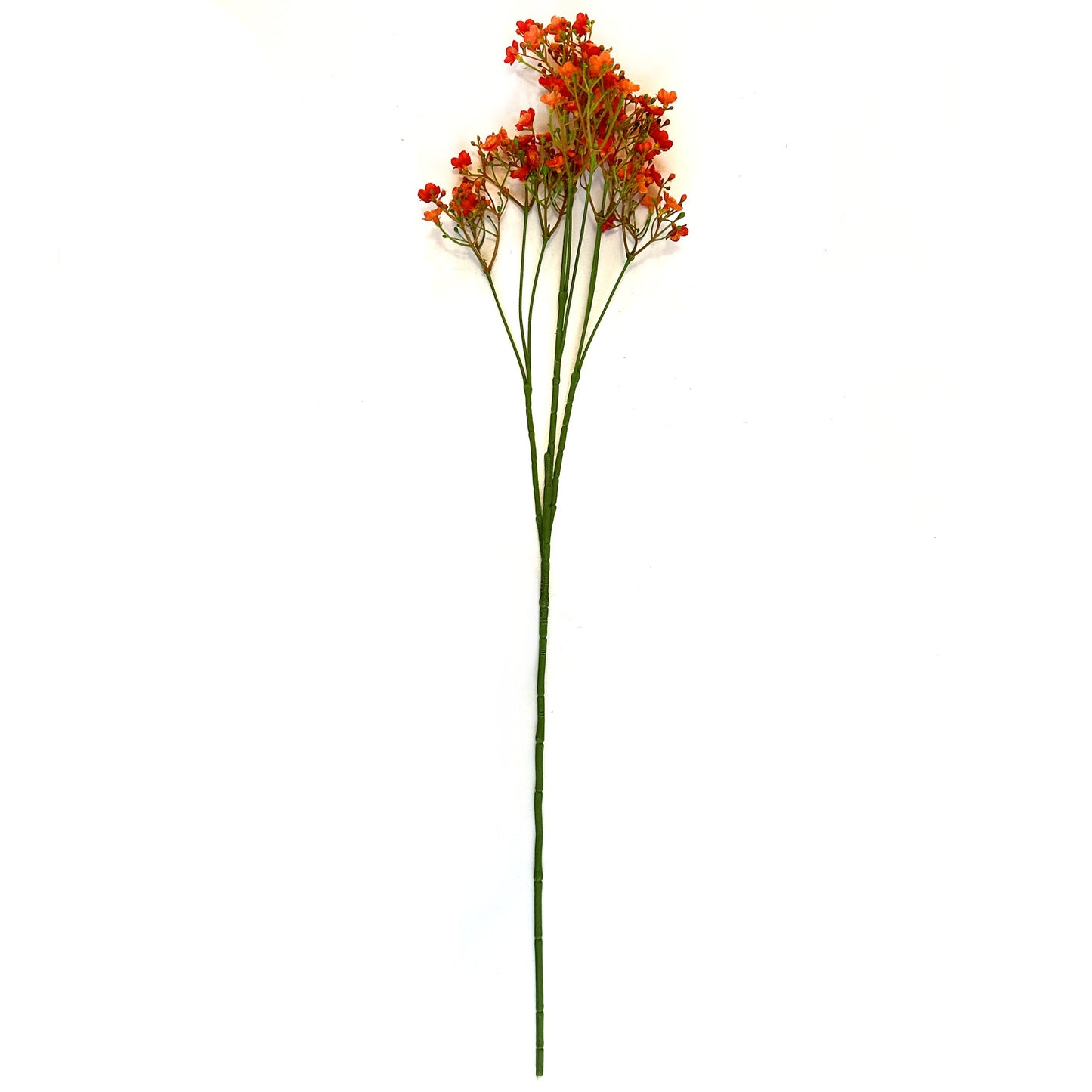 Artificial Gypsophila Flower Spray with Orange Flowers 70cm