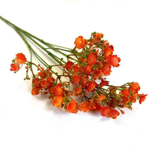 Artificial Gypsophila orange flowers