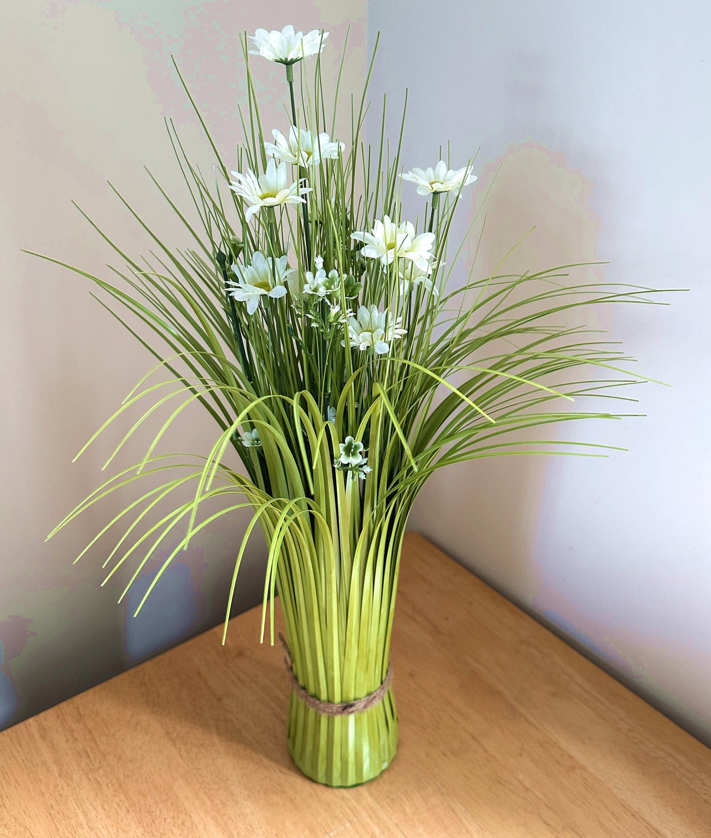 Artificial Grass and Wildflower Arrangement 57cm