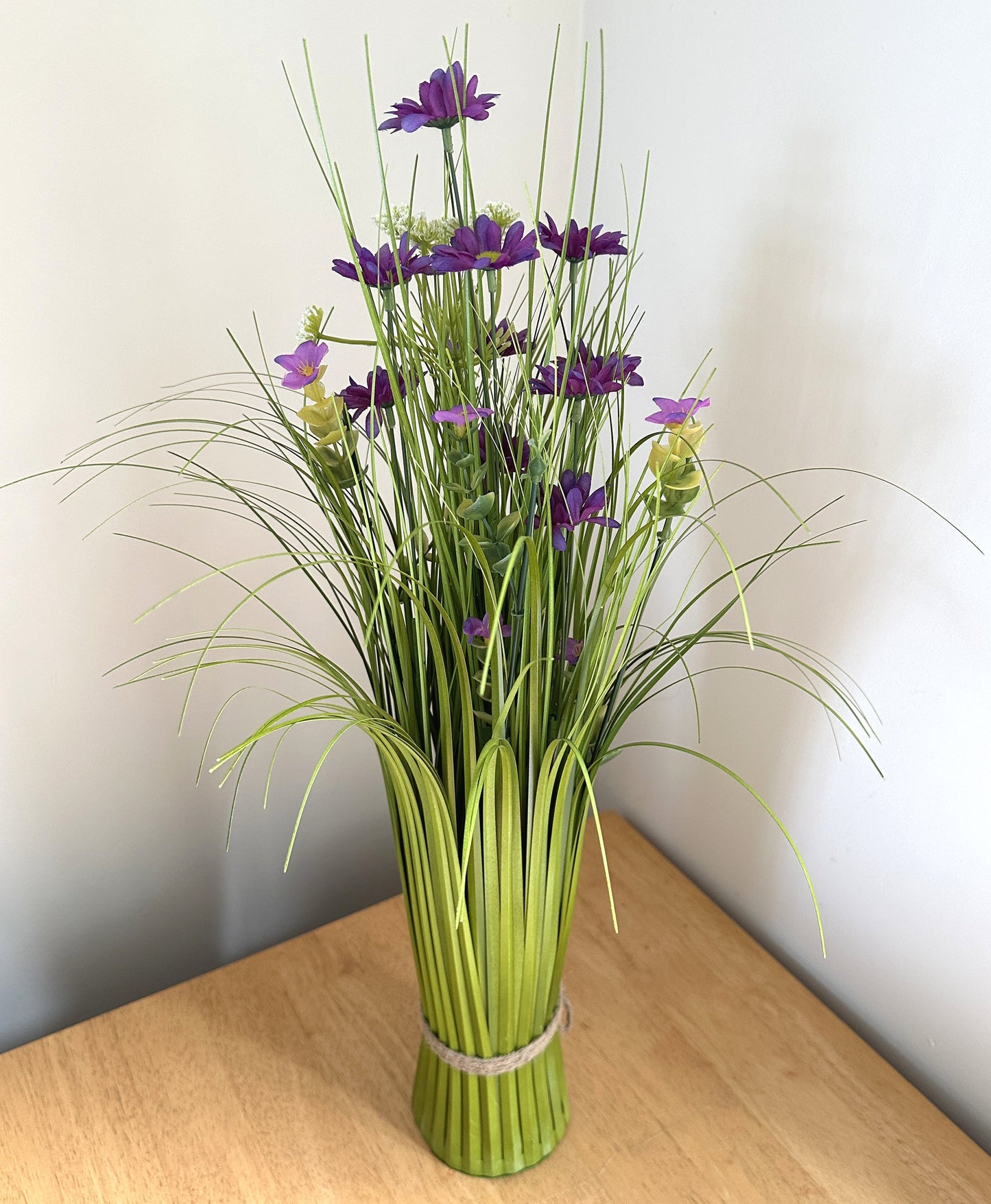 Artificial Grass and Wildflower Arrangement 57cm