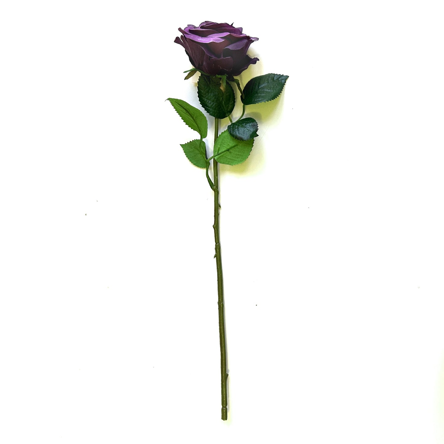 Artificial Rose Flower Stem Purple 44cm