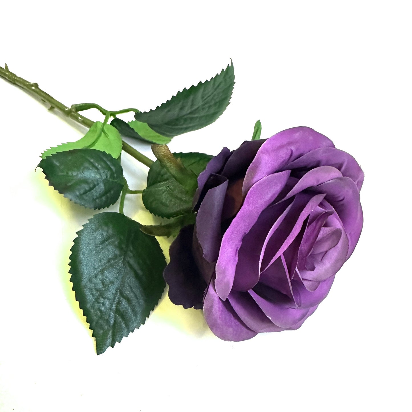 Artificial Rose Flower Stem Purple 44cm