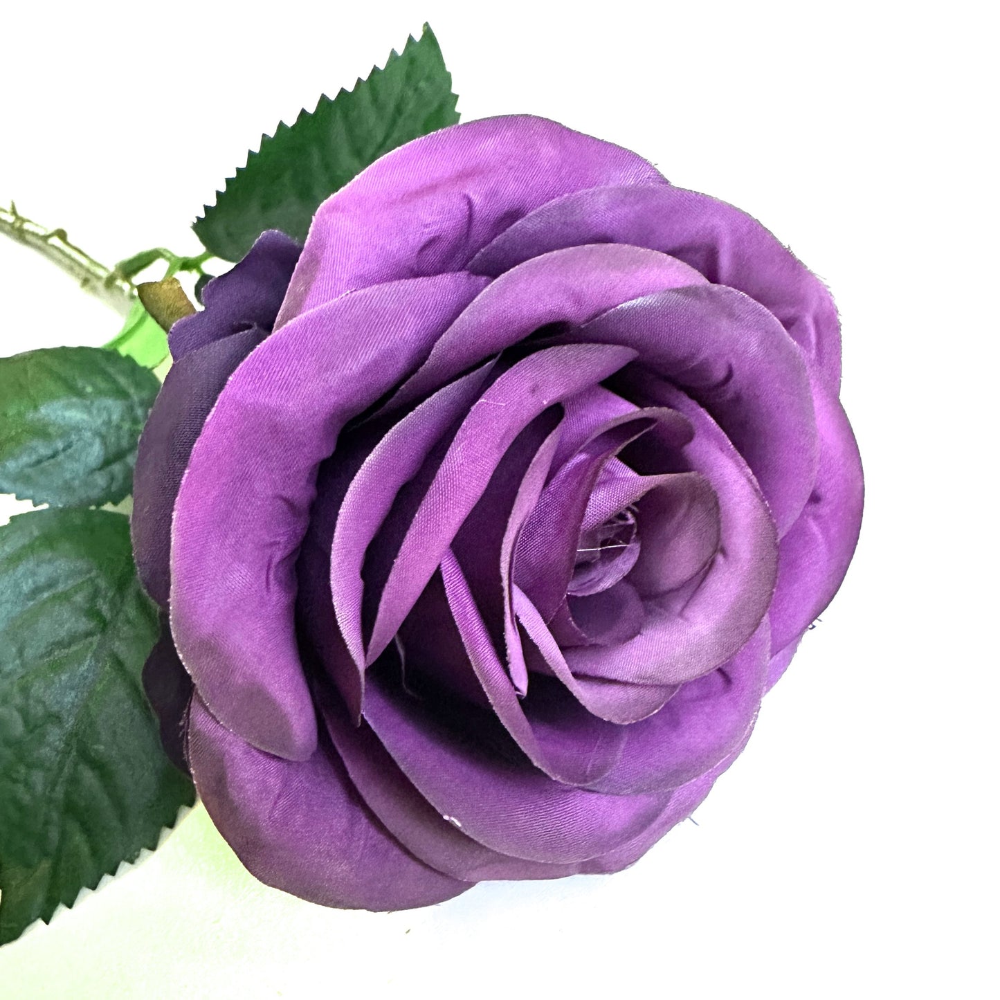 Artificial Rose Flower Stem Purple 44cm