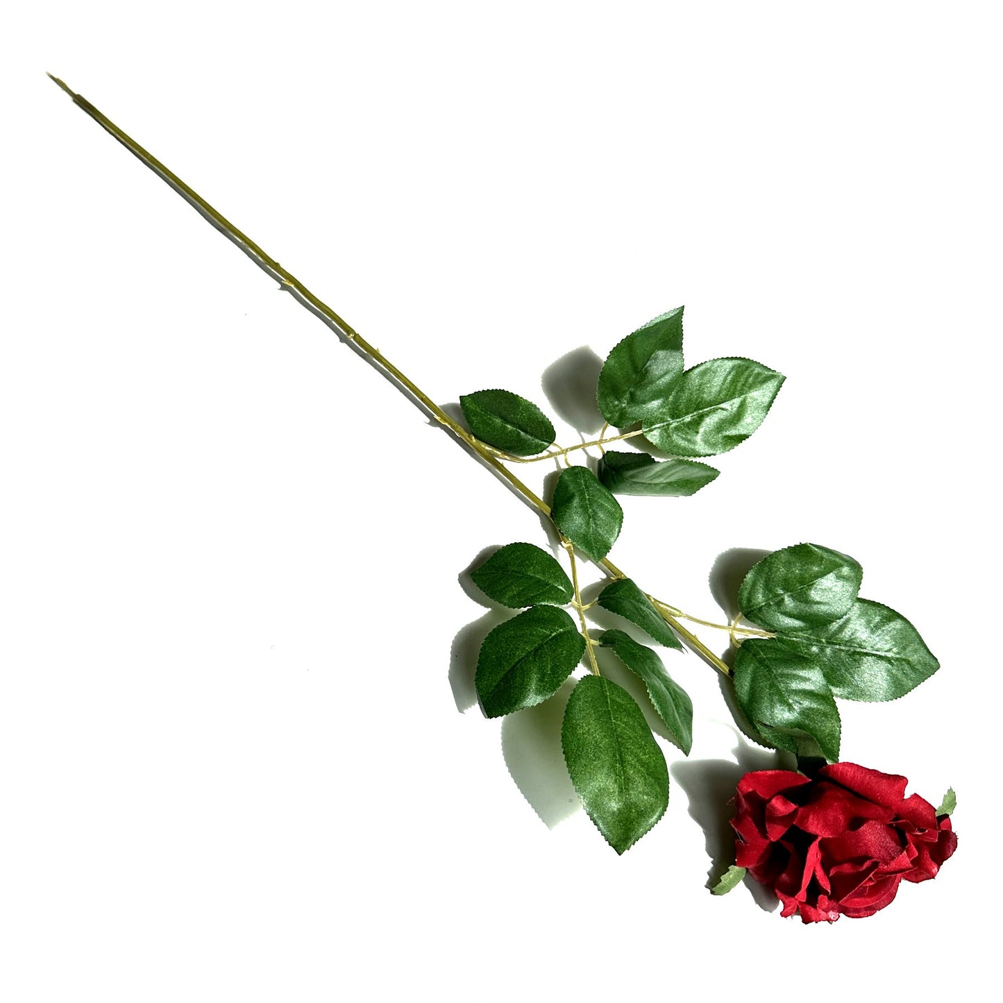 Artificial Rose Flower Stem Red 67cm