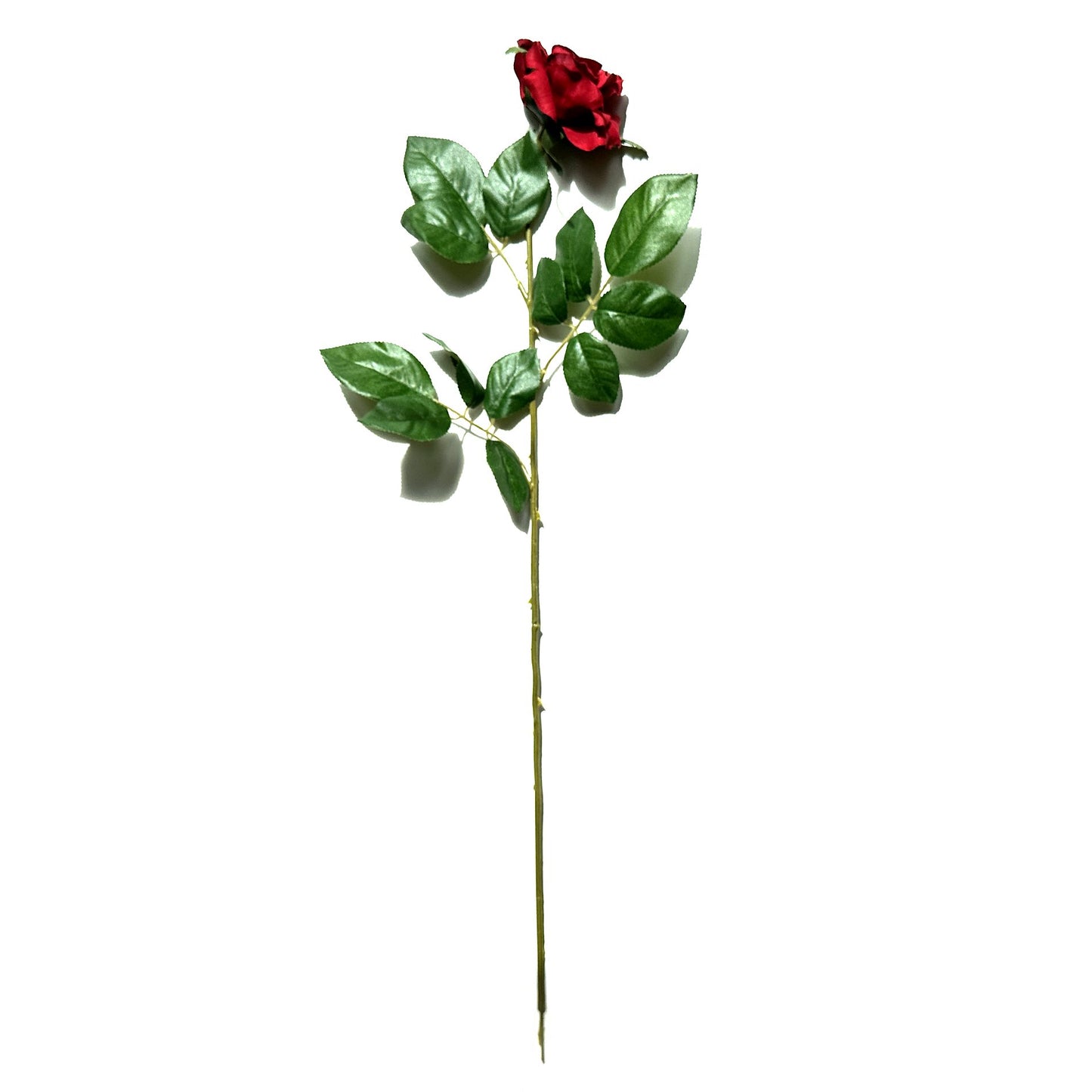 Artificial Rose Flower Stem Red 67cm