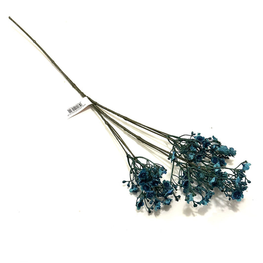 Artificial Gypsophila Flower Stem with Blue Flowers